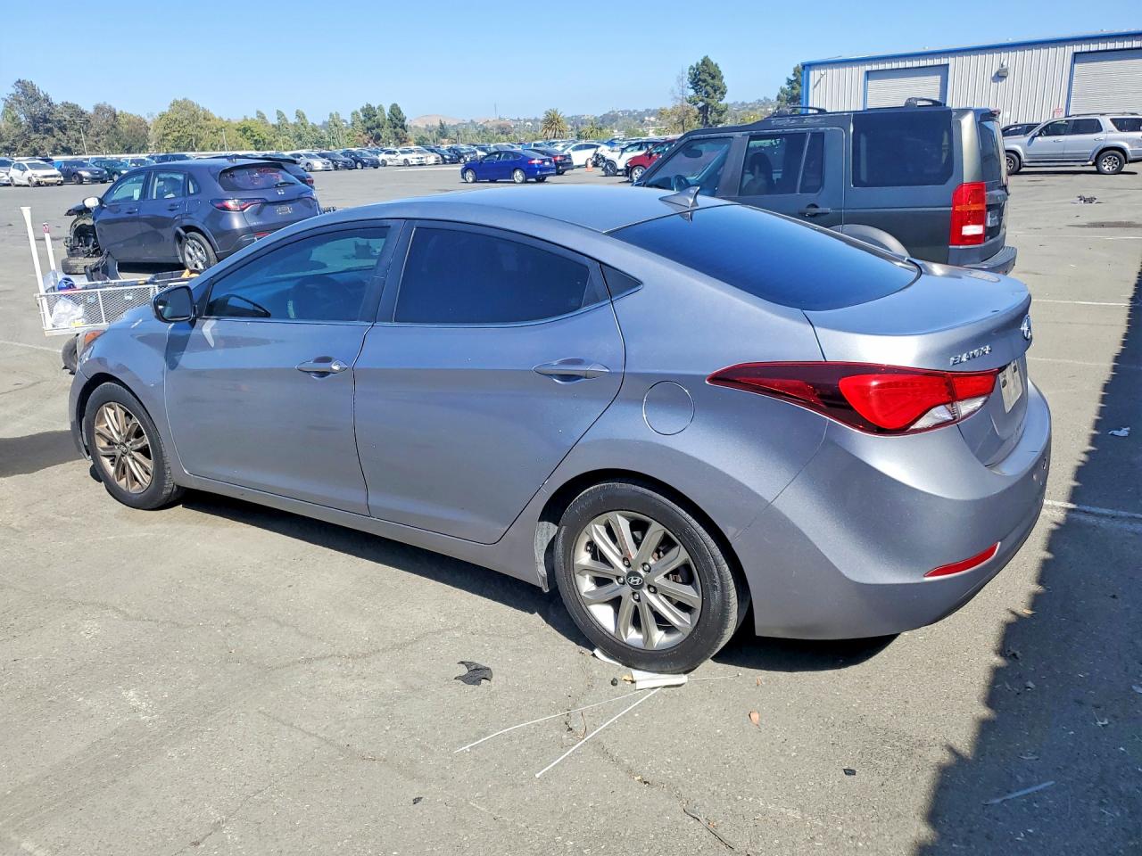 2015 Hyundai Elantra Se Silver vin: KMHDH4AE9FU446656