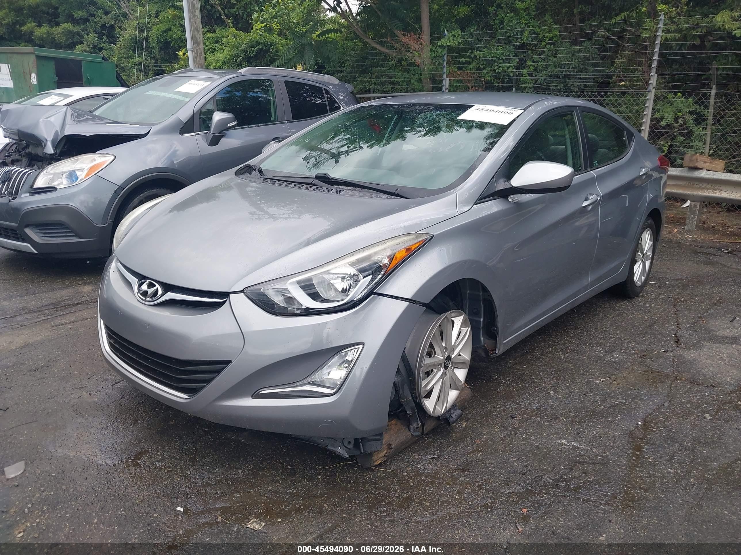 2015 Hyundai Elantra Se Silver vin: KMHDH4AE9FU453316