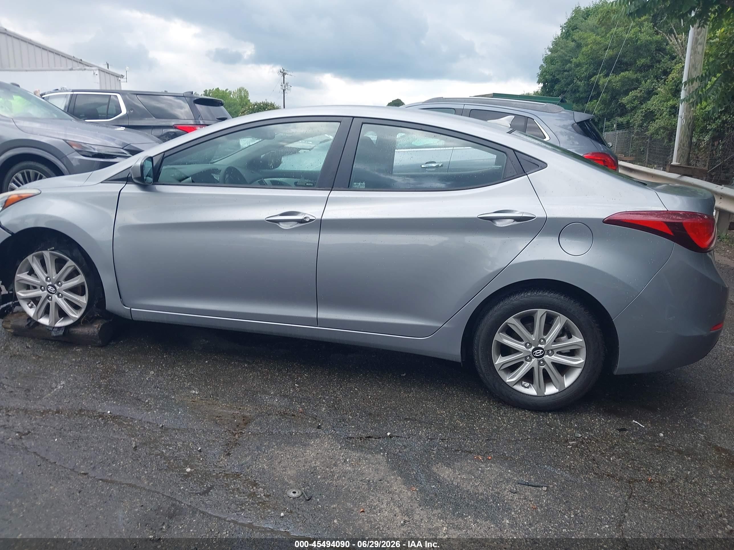 2015 Hyundai Elantra Se Silver vin: KMHDH4AE9FU453316