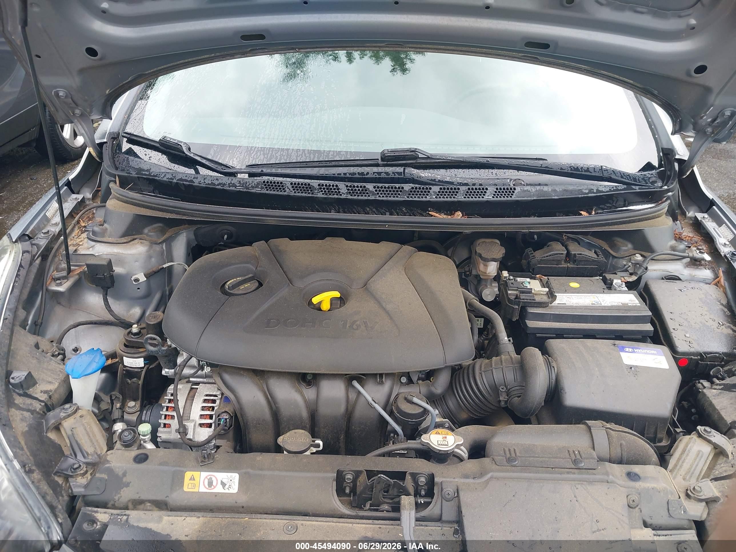2015 Hyundai Elantra Se Silver vin: KMHDH4AE9FU453316