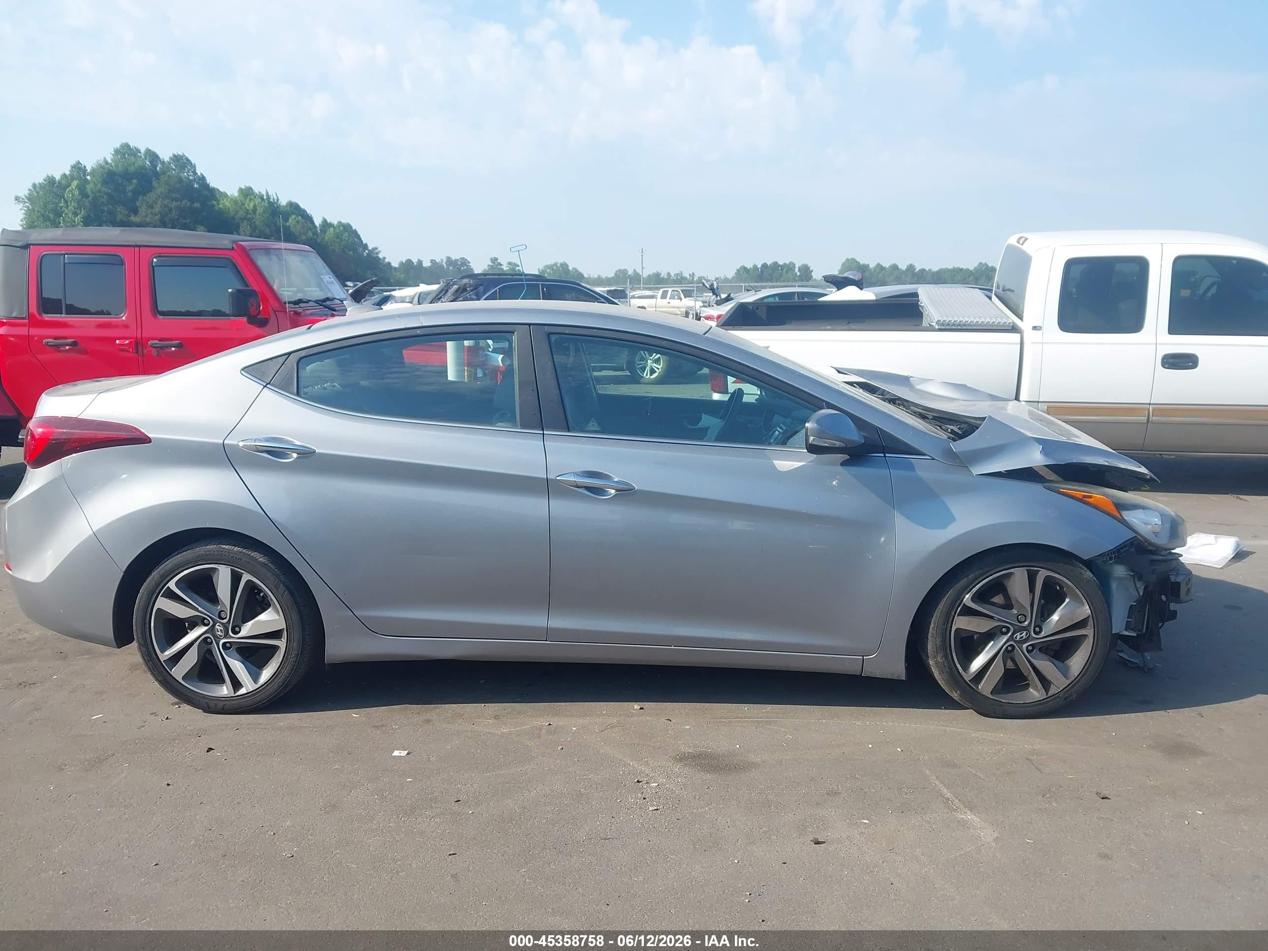 2015 Hyundai Elantra Limited Silver vin: KMHDH4AE9FU456152