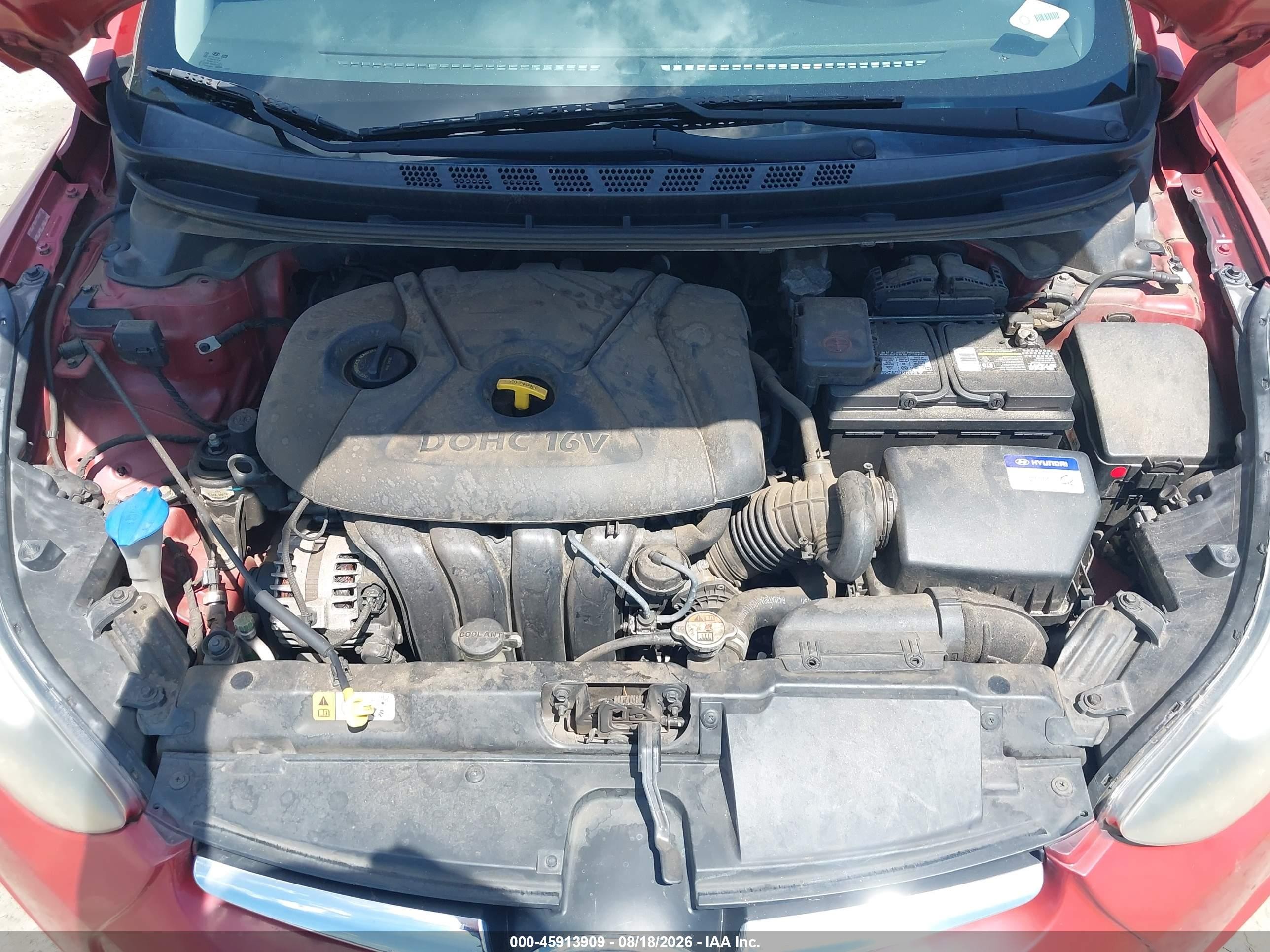 2015 Hyundai Elantra Se Red vin: KMHDH4AE0FU377467