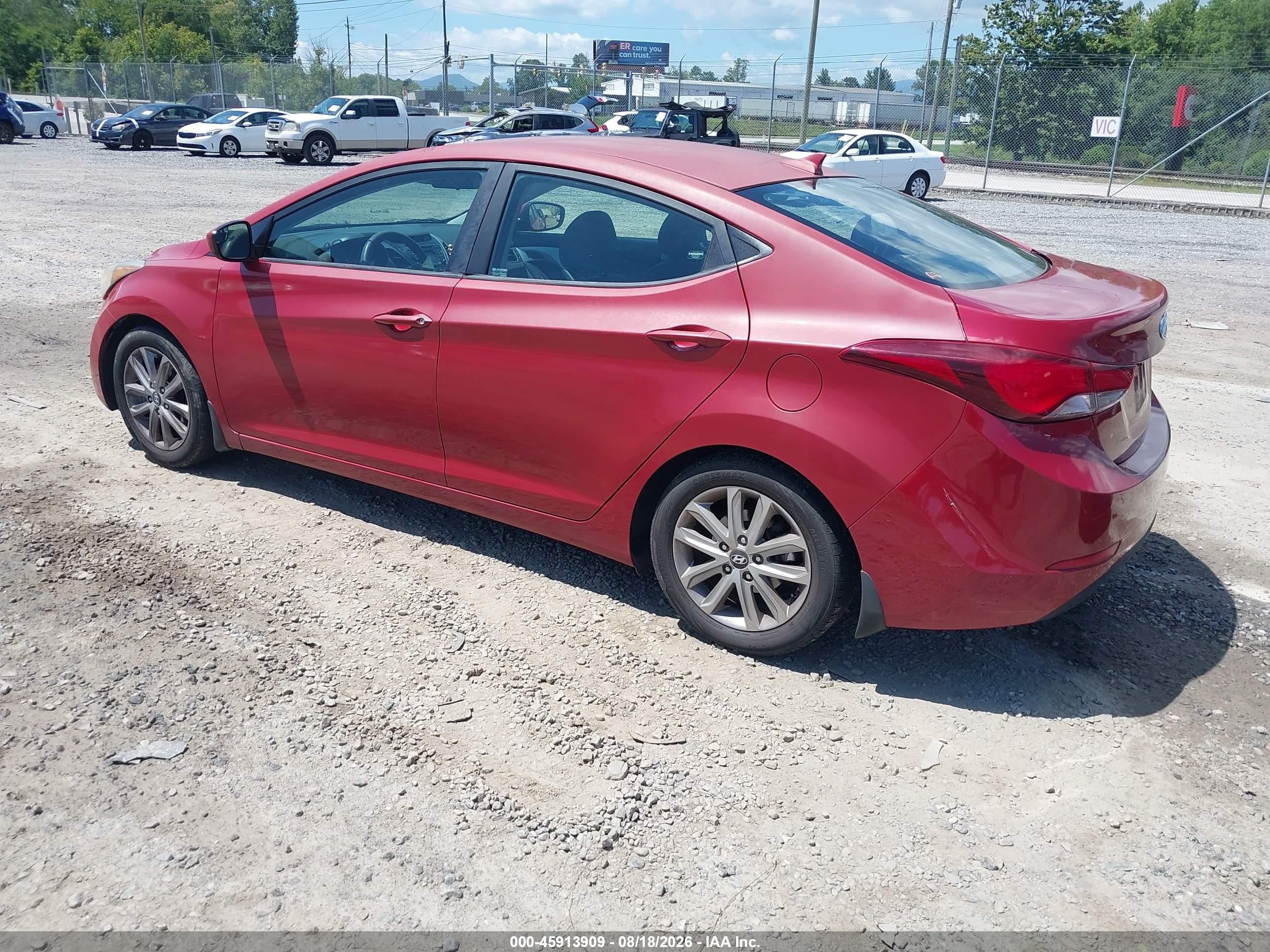 2015 Hyundai Elantra Se Red vin: KMHDH4AE0FU377467