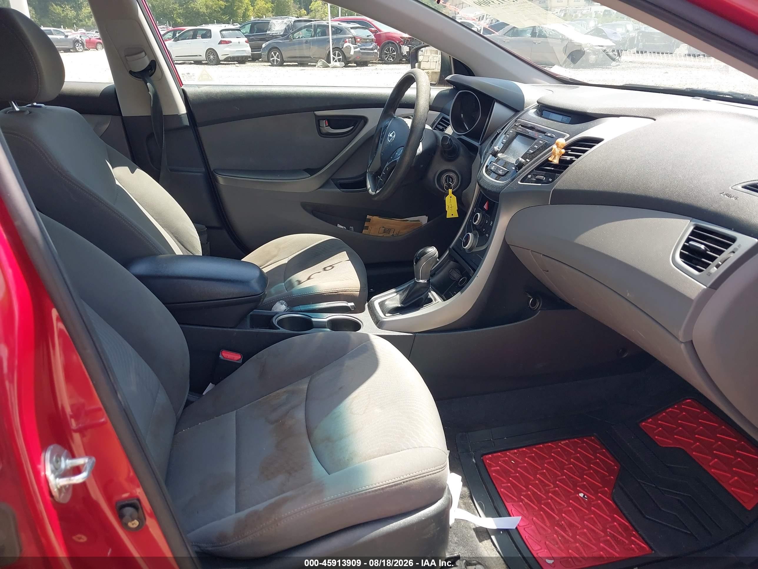 2015 Hyundai Elantra Se Red vin: KMHDH4AE0FU377467