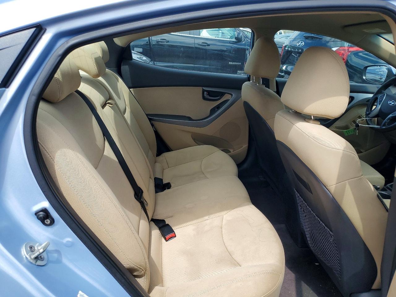 2011 Hyundai Elantra Gls Blue vin: KMHDH4AEXBU101646