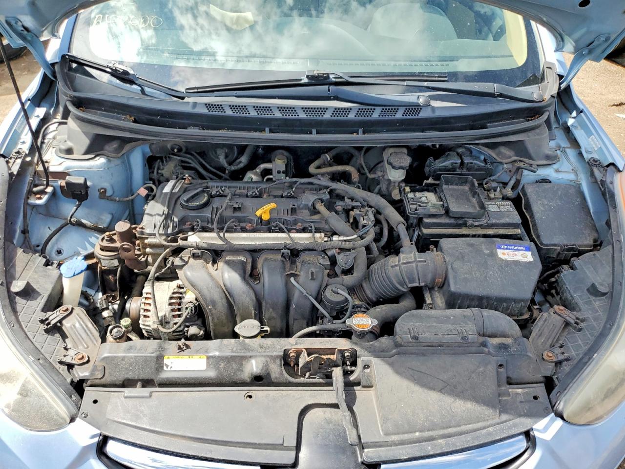 2011 Hyundai Elantra Gls Blue vin: KMHDH4AEXBU101646