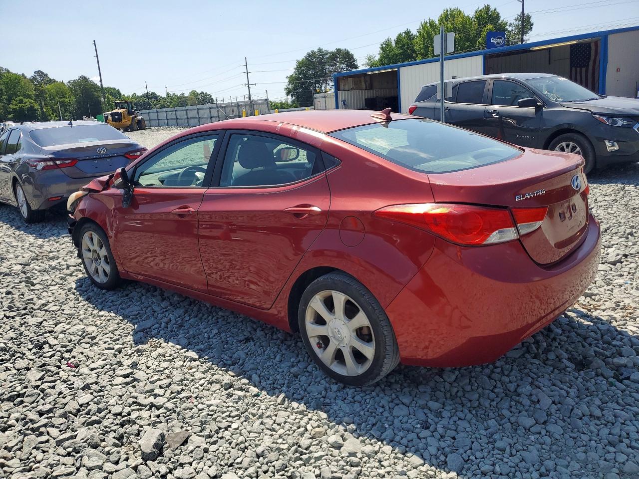 2011 Hyundai Elantra Limited Красный vin: KMHDH4AEXBU104529