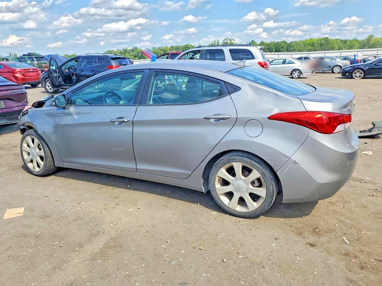 2011 Hyundai Elantra Limited Серебряный vin: KMHDH4AEXBU116454