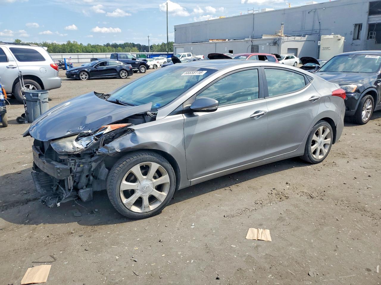 2011 Hyundai Elantra Limited Серебряный vin: KMHDH4AEXBU116454
