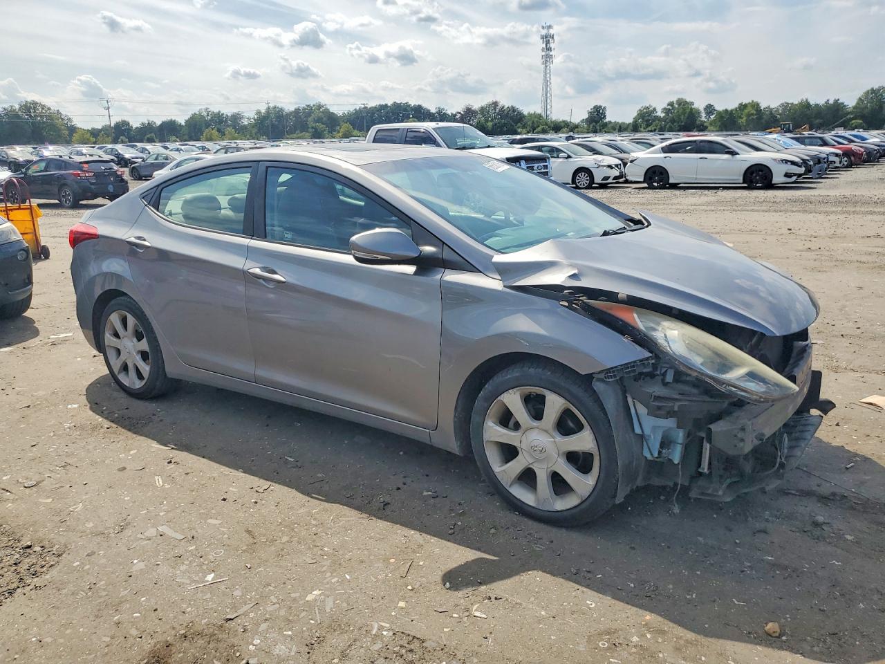 2011 Hyundai Elantra Limited Серебряный vin: KMHDH4AEXBU116454