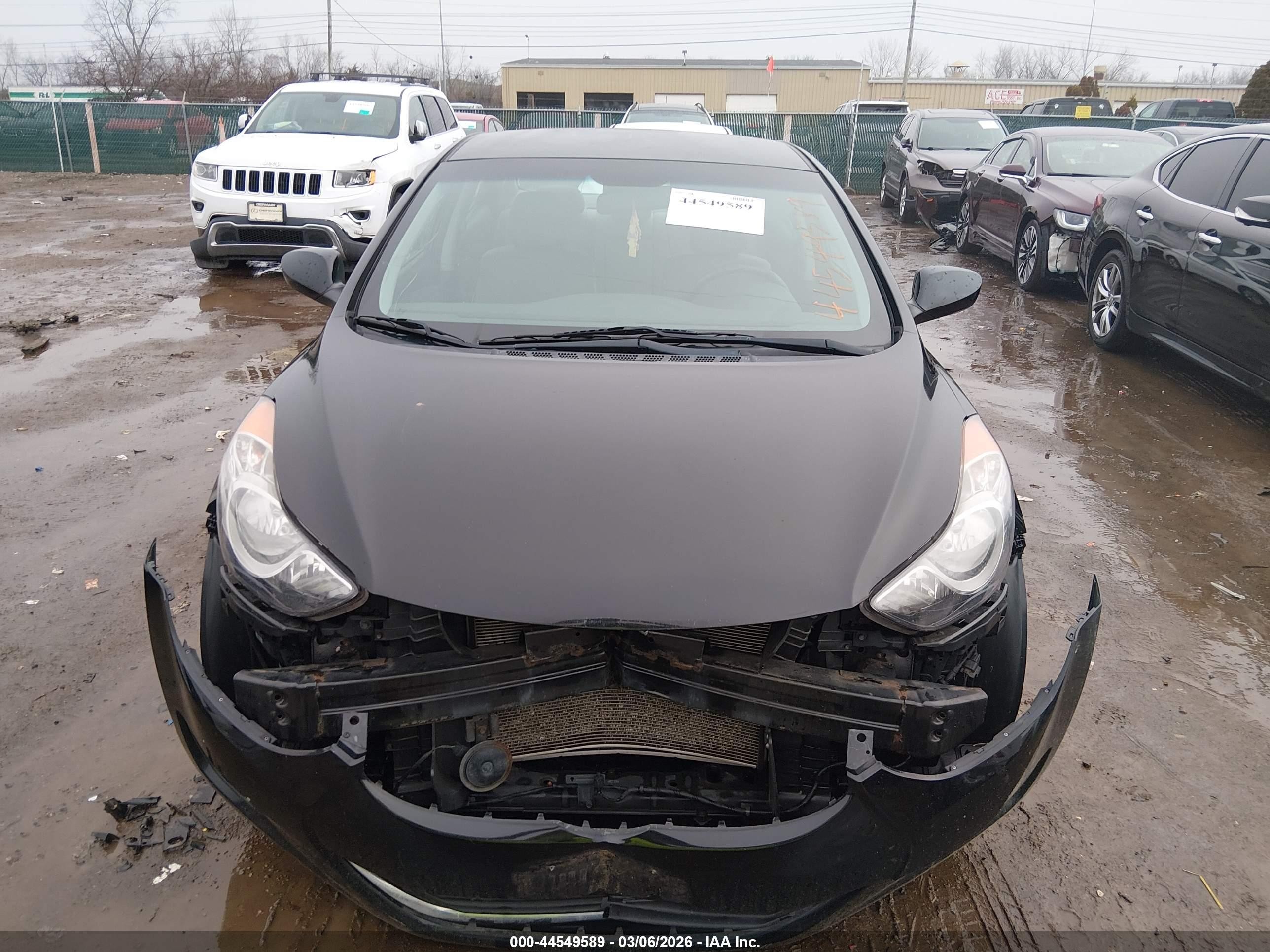 2011 Hyundai Elantra Gls (ulsan Plant) Черный vin: KMHDH4AEXBU125204