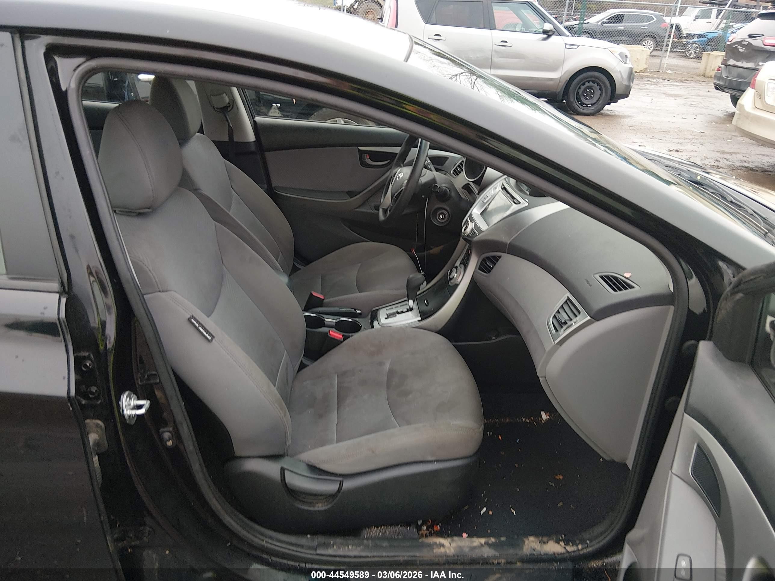 2011 Hyundai Elantra Gls (ulsan Plant) Черный vin: KMHDH4AEXBU125204