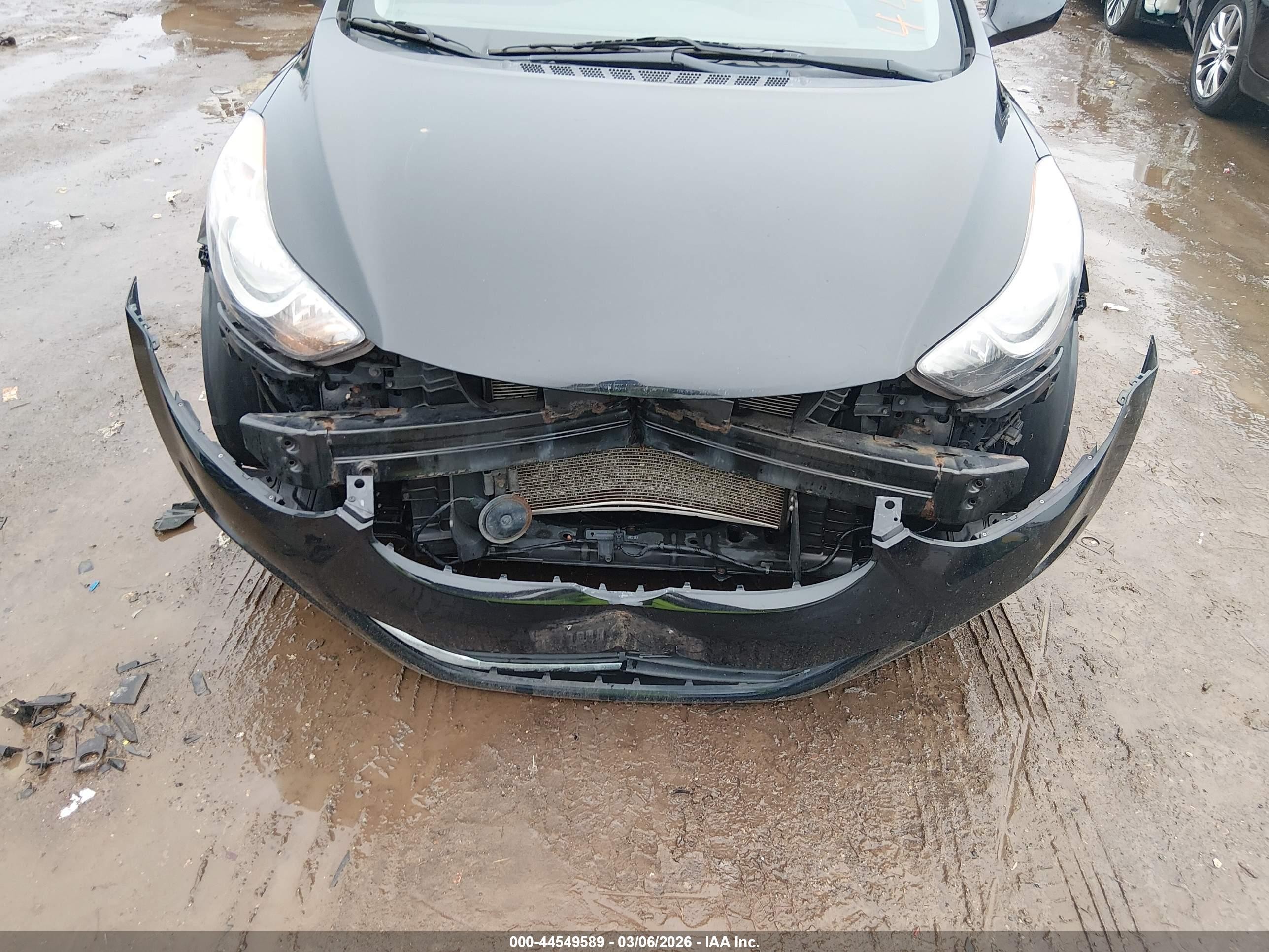 2011 Hyundai Elantra Gls (ulsan Plant) Черный vin: KMHDH4AEXBU125204