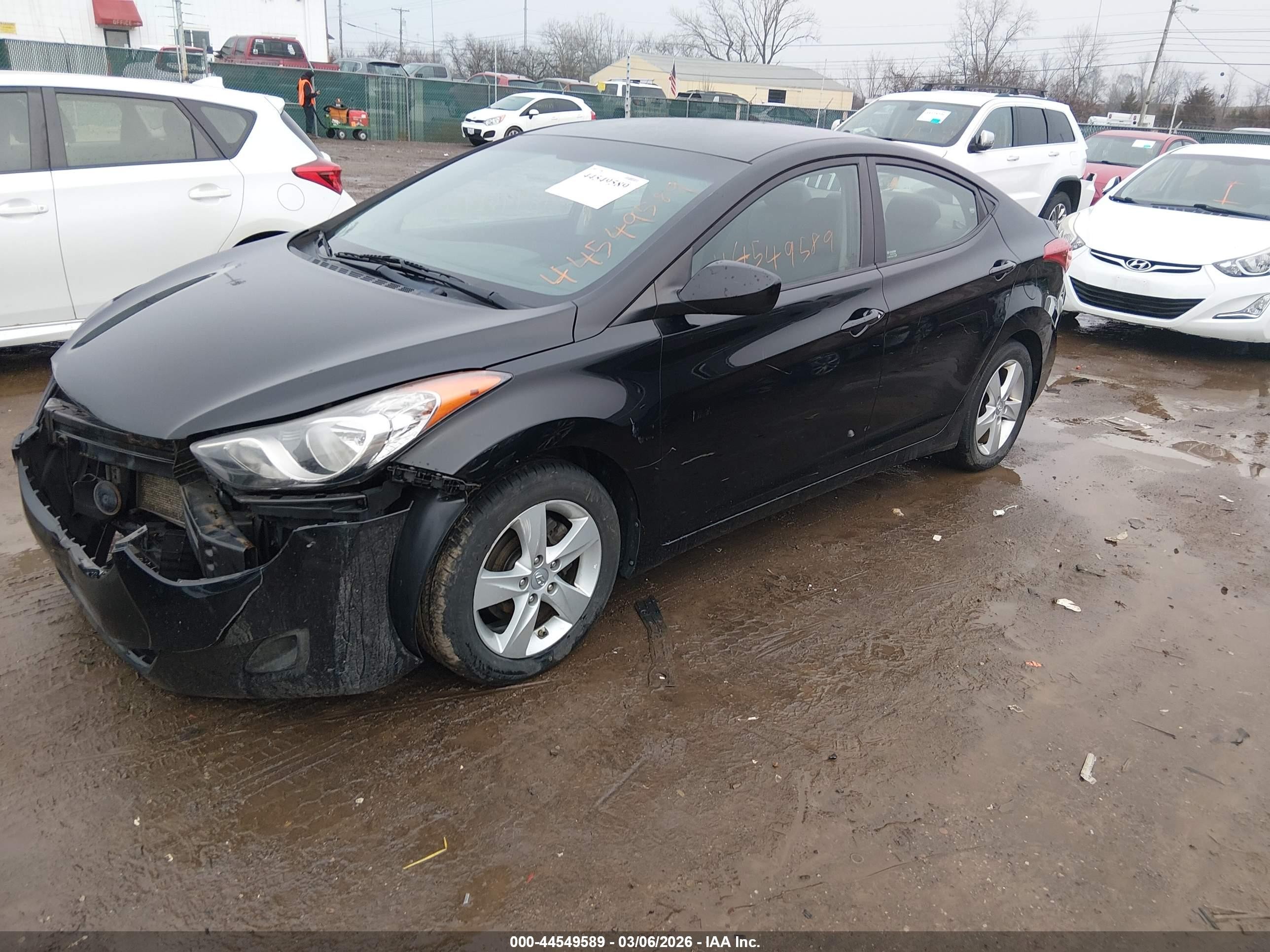 2011 Hyundai Elantra Gls (ulsan Plant) Черный vin: KMHDH4AEXBU125204