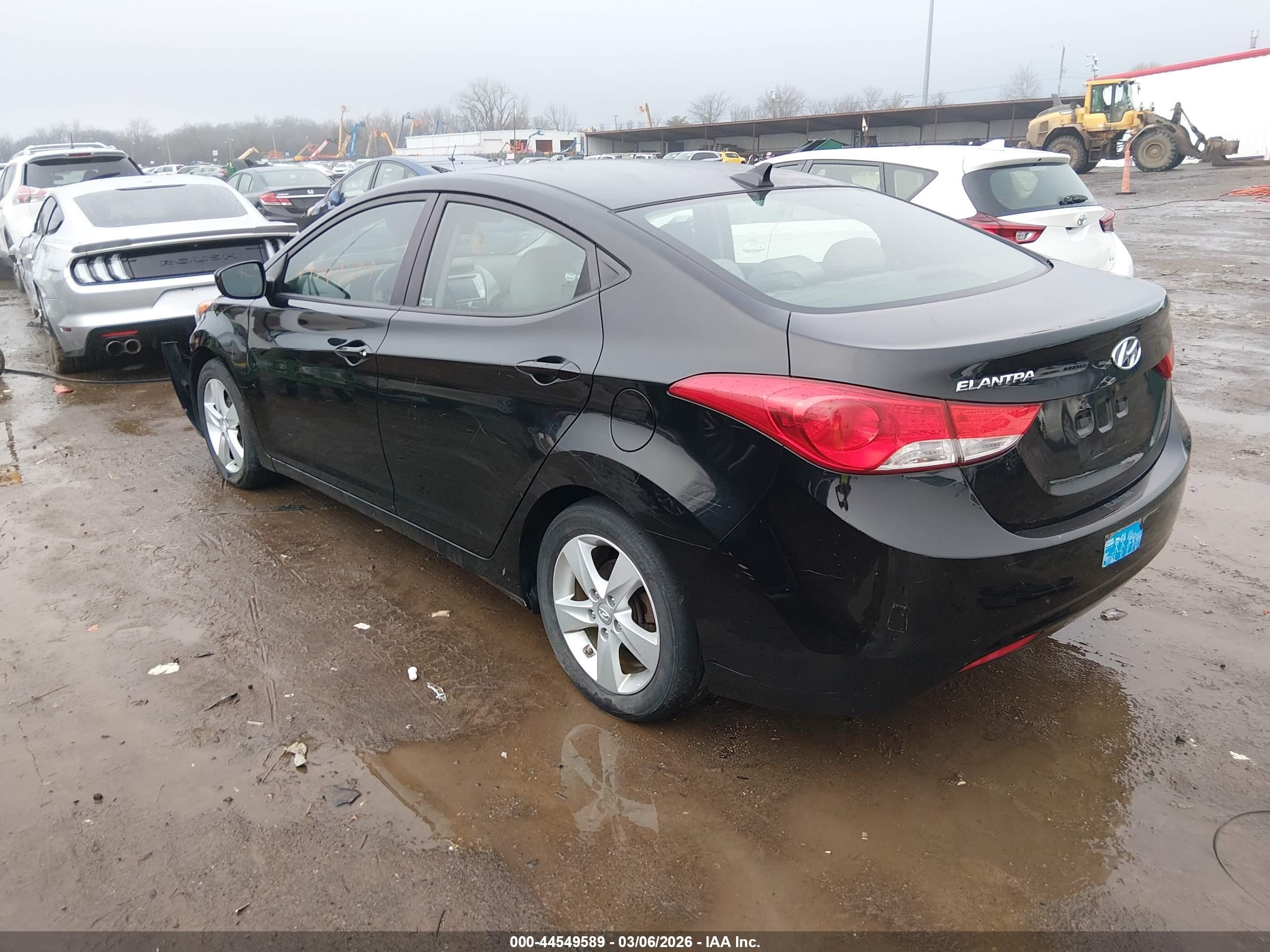 2011 Hyundai Elantra Gls (ulsan Plant) Черный vin: KMHDH4AEXBU125204
