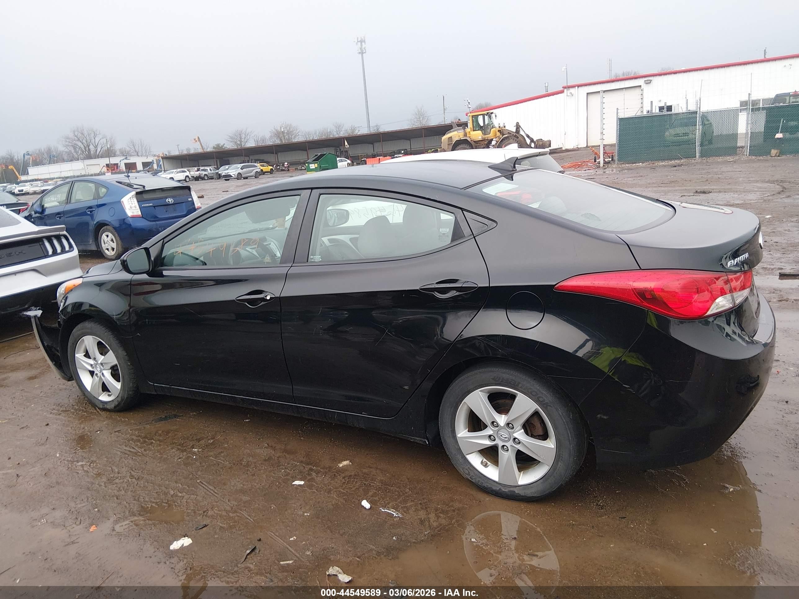 2011 Hyundai Elantra Gls (ulsan Plant) Черный vin: KMHDH4AEXBU125204