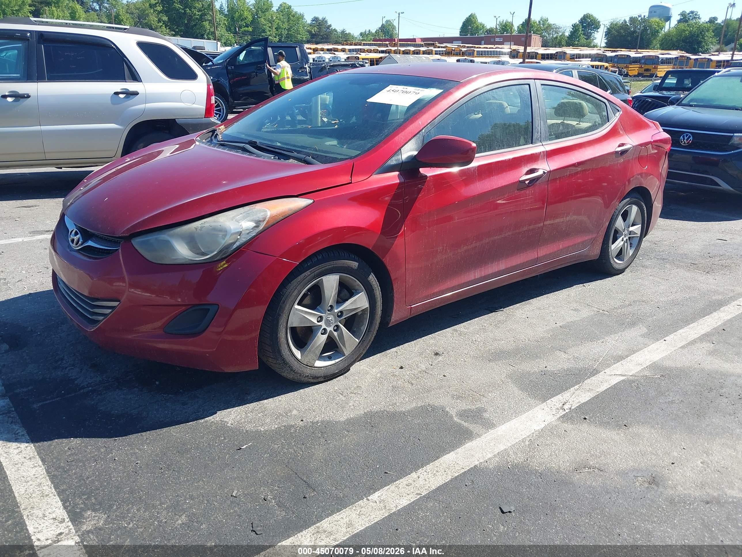 2011 Hyundai Elantra Gls (ulsan Plant) Red vin: KMHDH4AEXBU128460