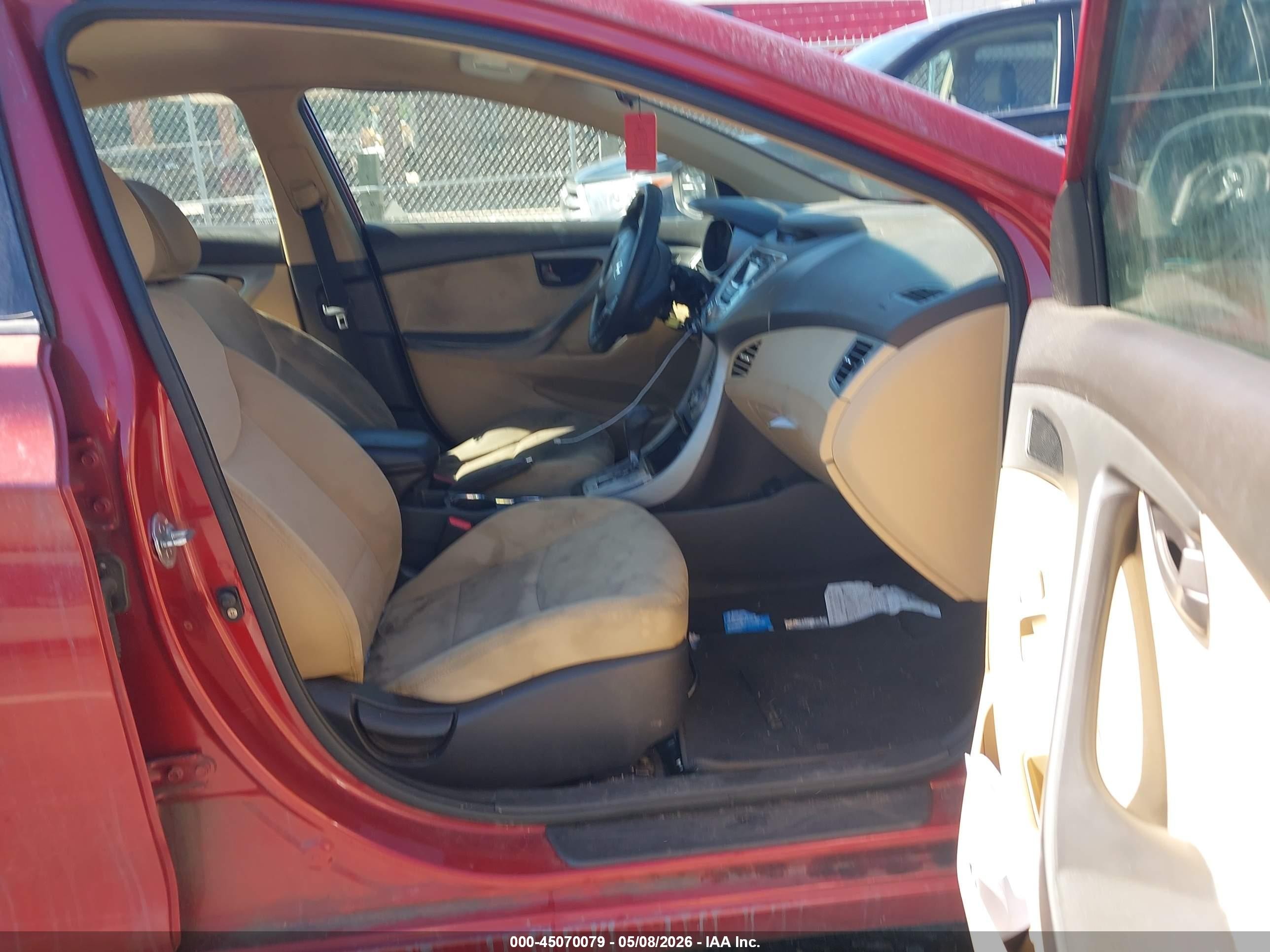 2011 Hyundai Elantra Gls (ulsan Plant) Red vin: KMHDH4AEXBU128460