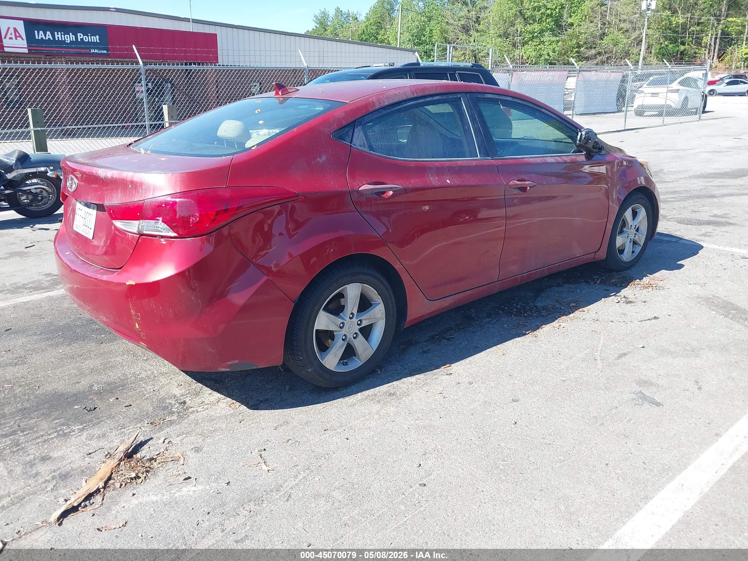 2011 Hyundai Elantra Gls (ulsan Plant) Red vin: KMHDH4AEXBU128460