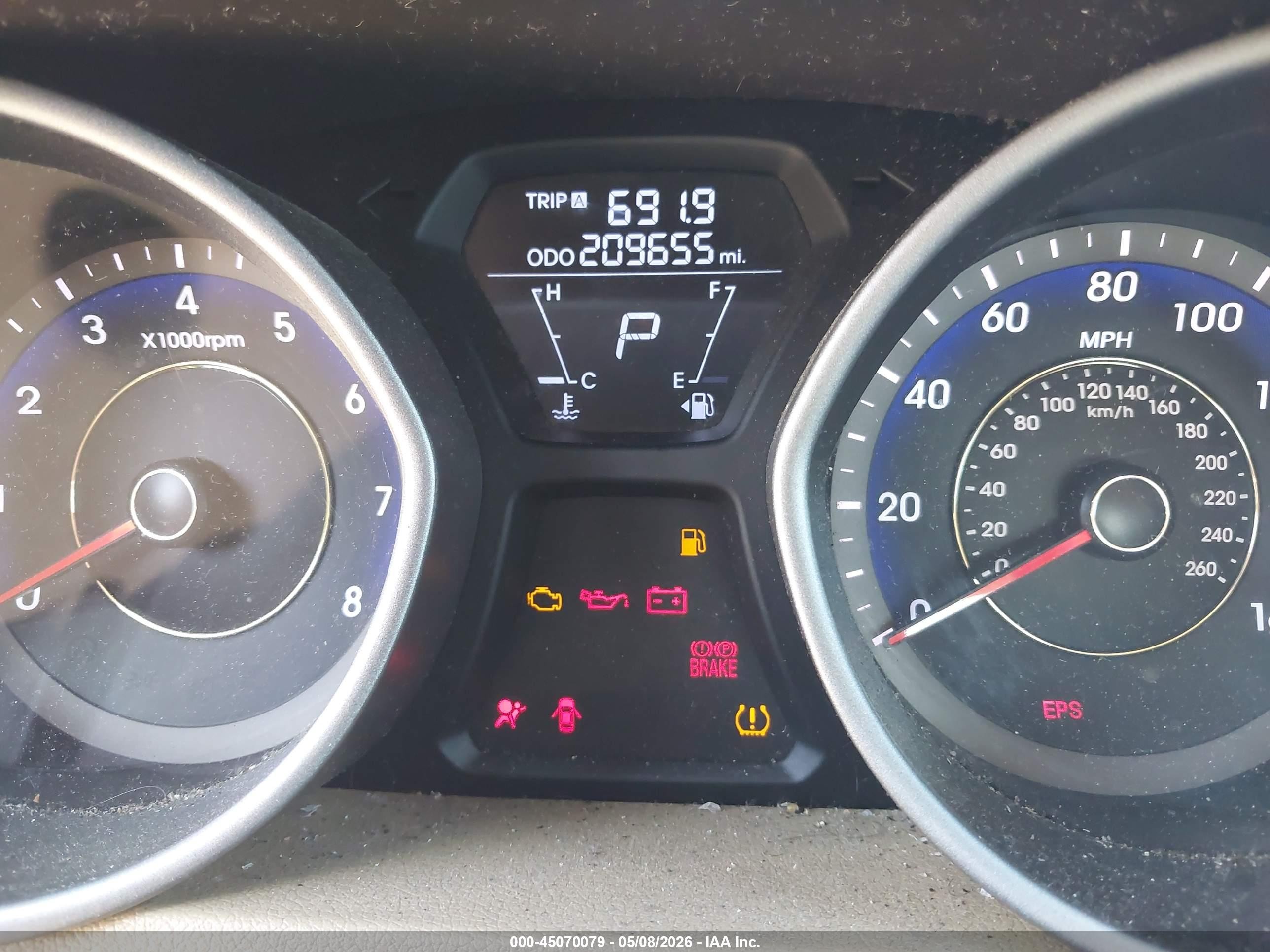 2011 Hyundai Elantra Gls (ulsan Plant) Red vin: KMHDH4AEXBU128460
