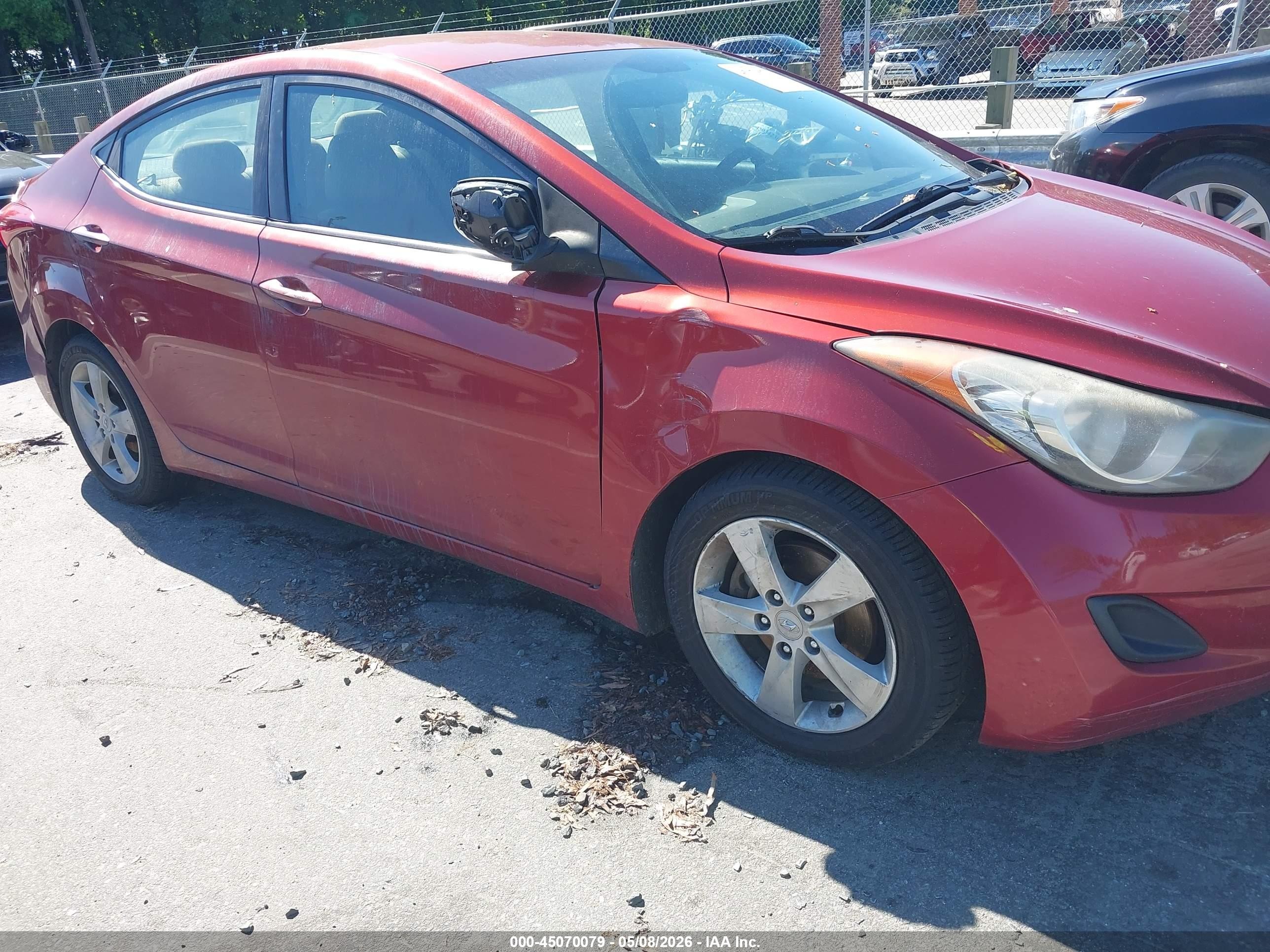 2011 Hyundai Elantra Gls (ulsan Plant) Red vin: KMHDH4AEXBU128460
