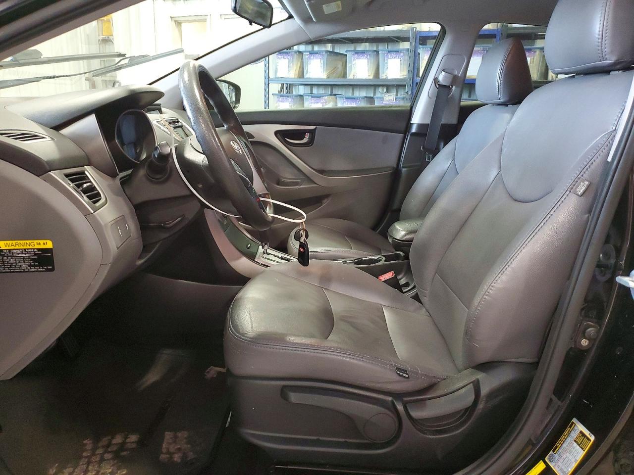 2011 Hyundai Elantra Gls Black vin: KMHDH4AEXBU143833