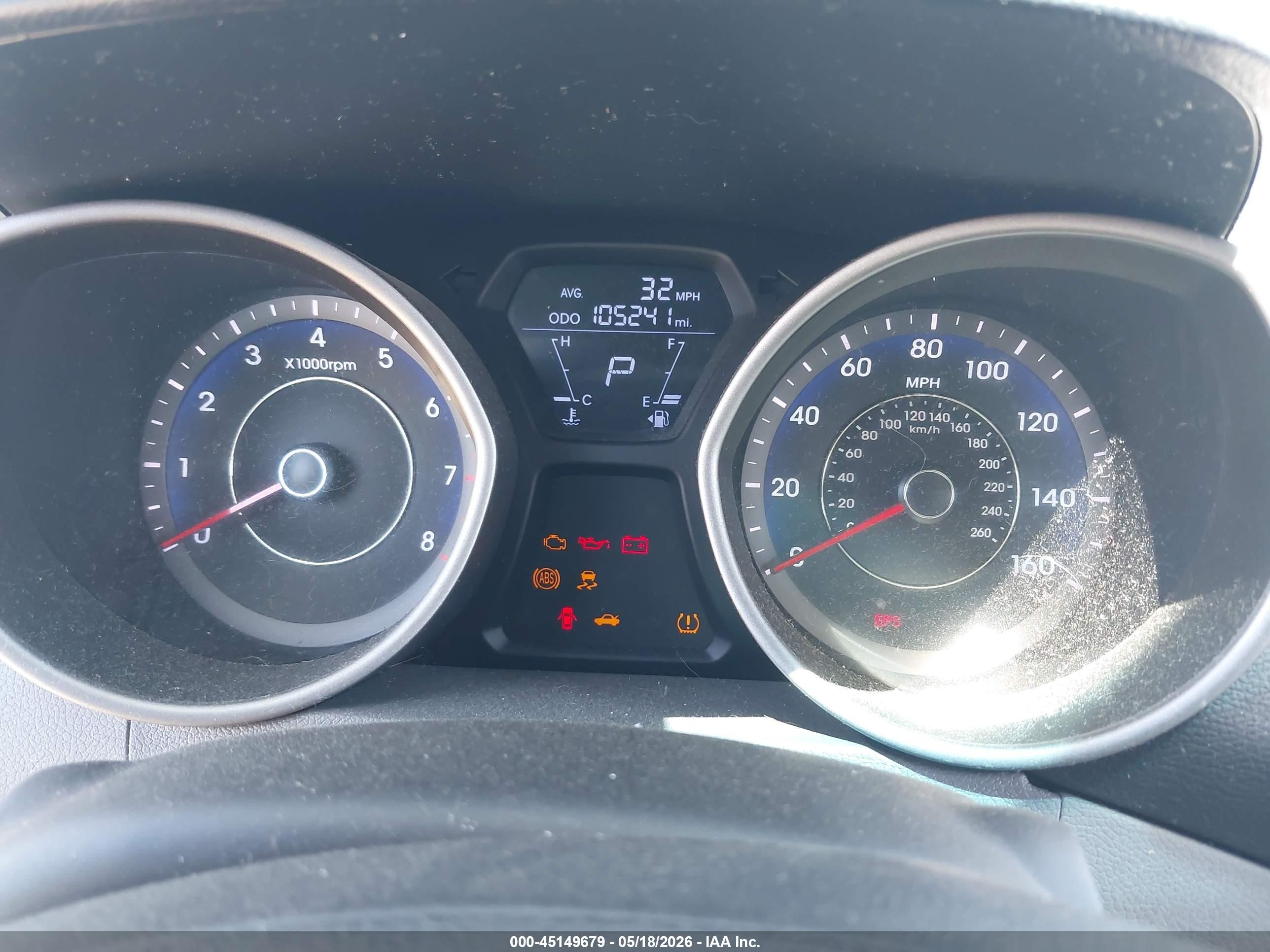 2011 Hyundai Elantra Gls (ulsan Plant) Black vin: KMHDH4AEXBU152080