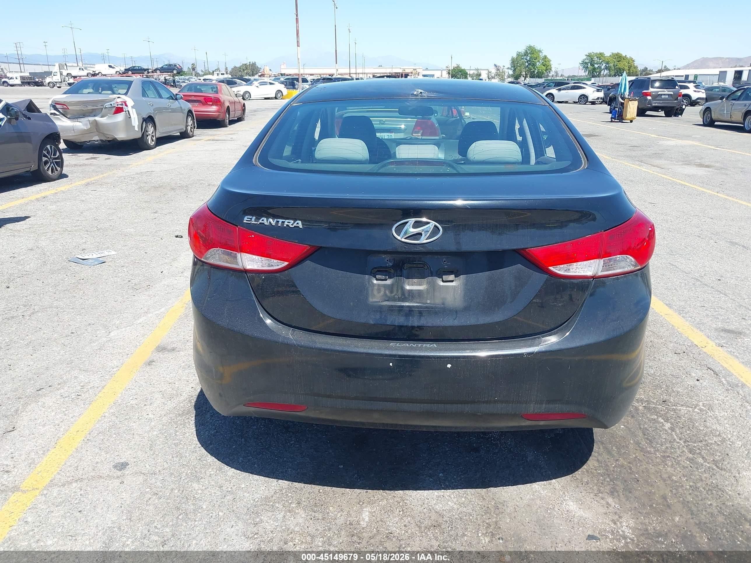 2011 Hyundai Elantra Gls (ulsan Plant) Black vin: KMHDH4AEXBU152080