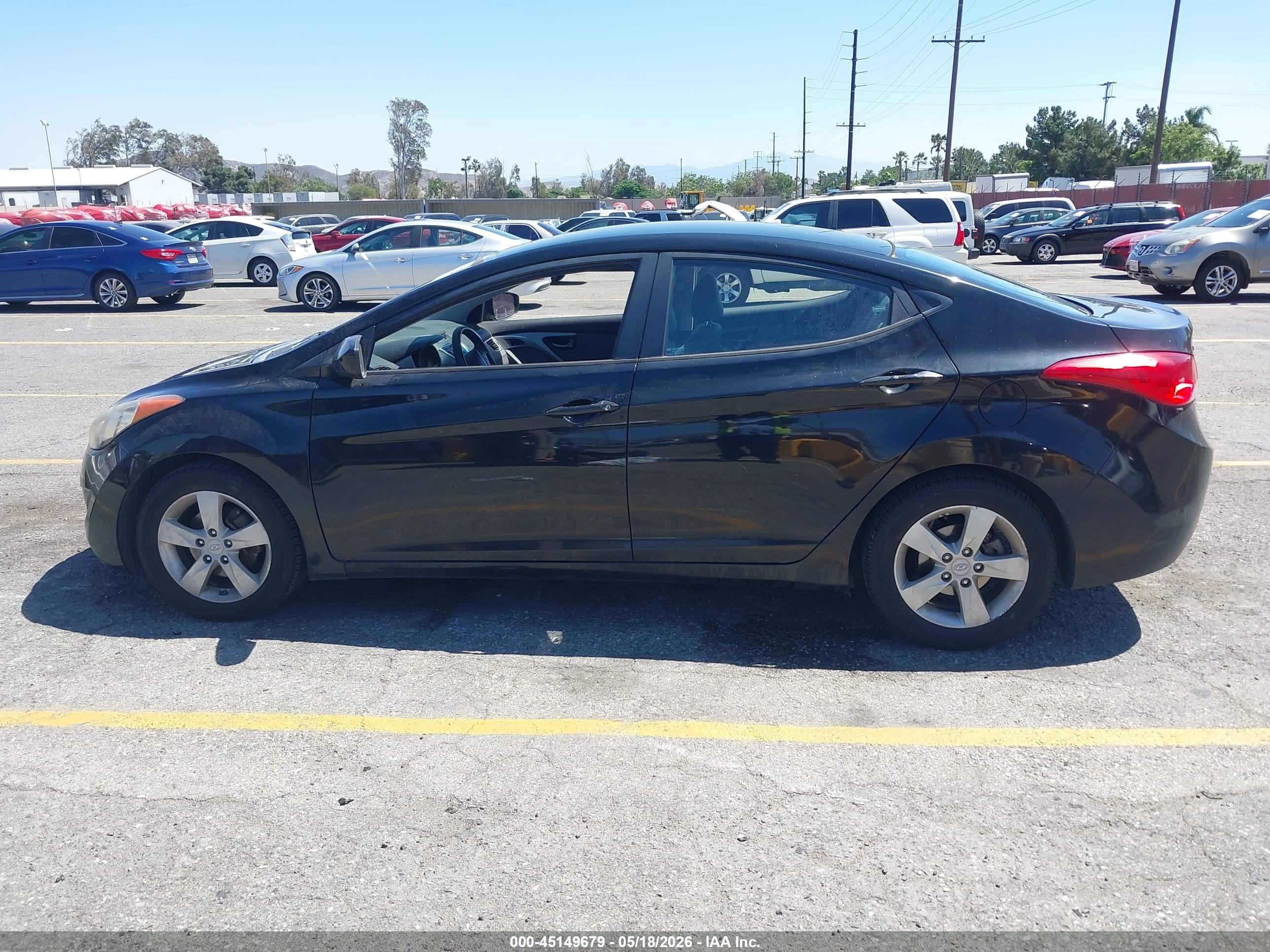 2011 Hyundai Elantra Gls (ulsan Plant) Black vin: KMHDH4AEXBU152080