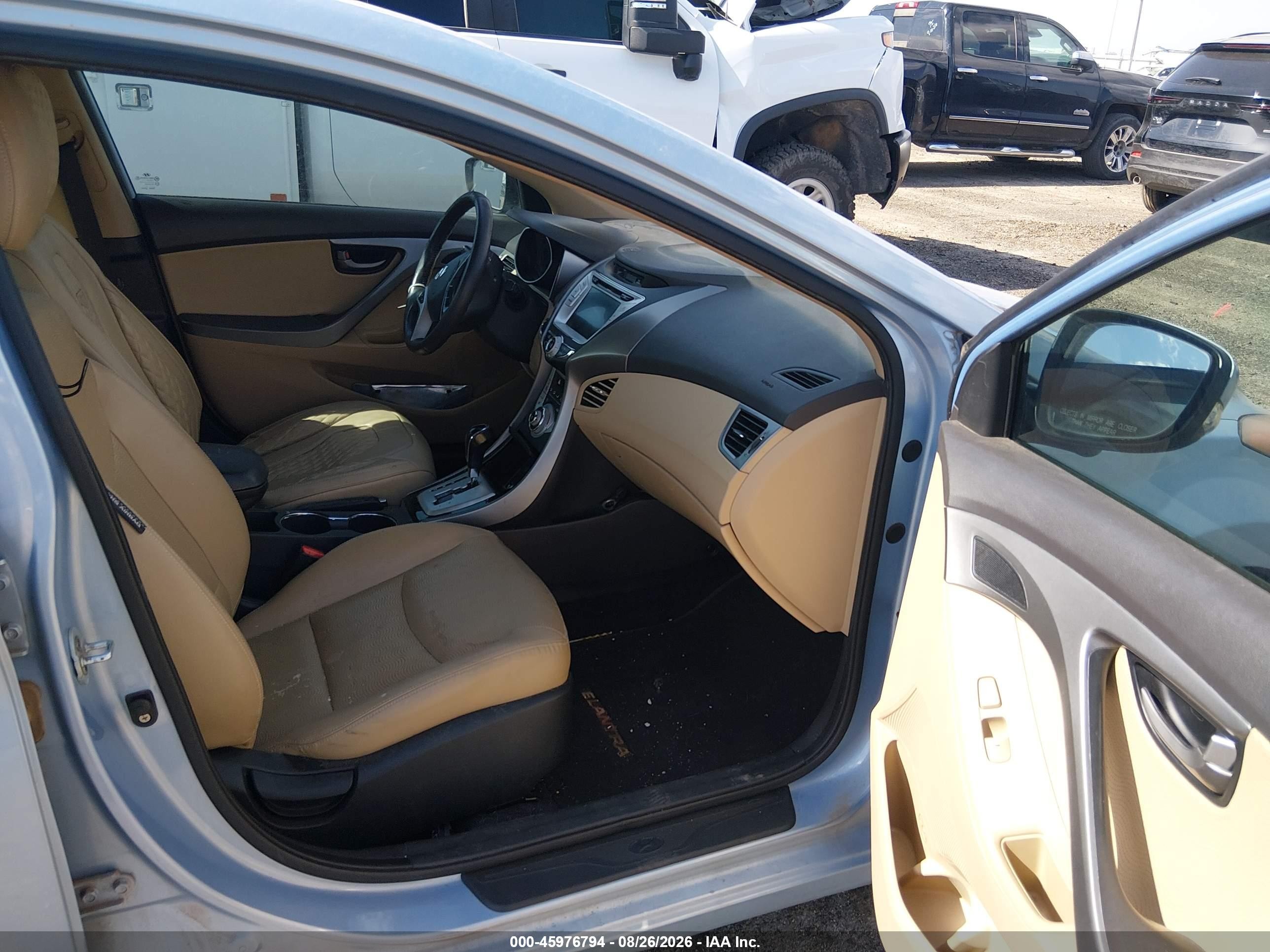 2012 Hyundai Elantra Limited (ulsan Plant) Blue vin: KMHDH4AEXCU207418