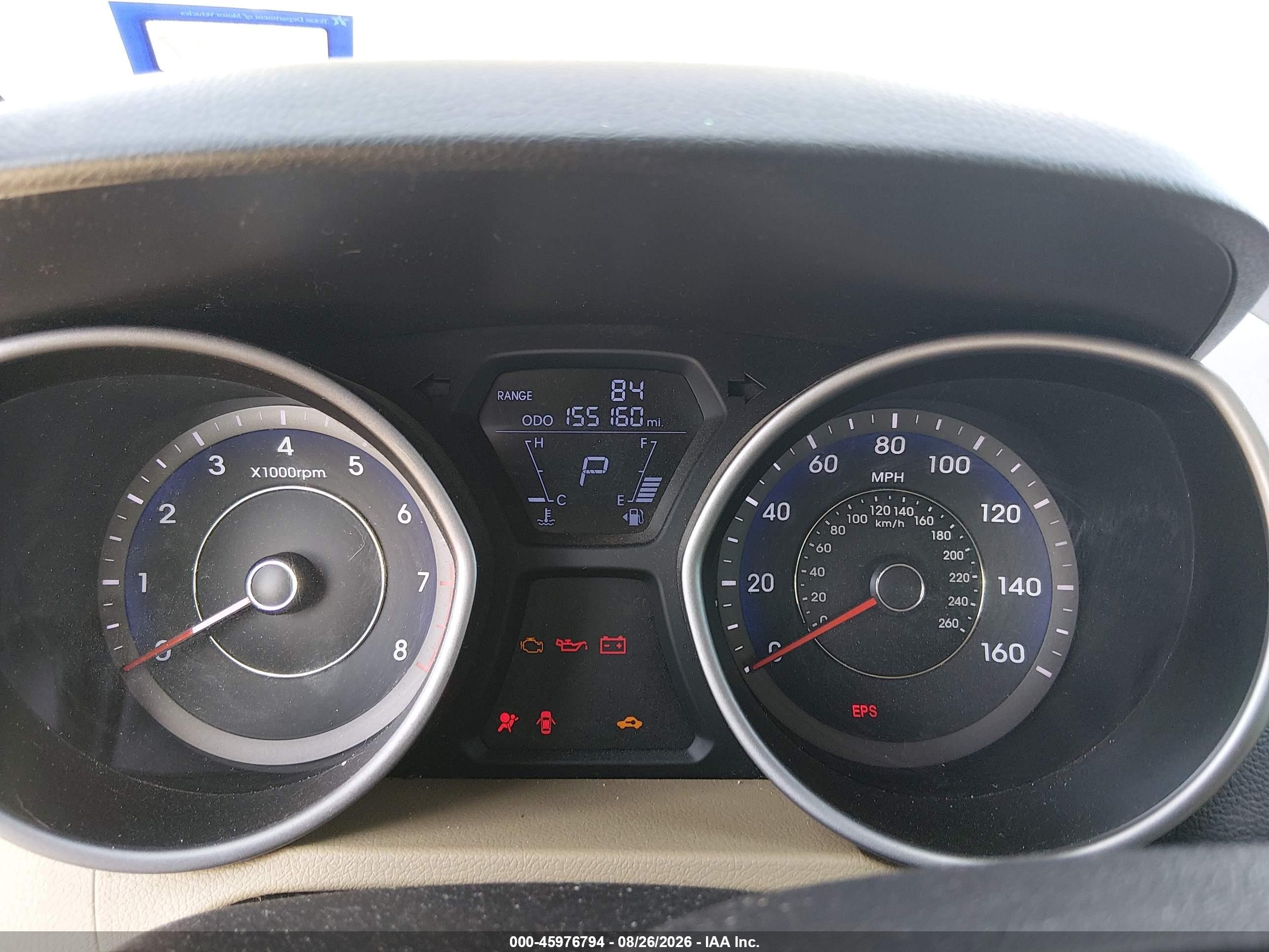2012 Hyundai Elantra Limited (ulsan Plant) Blue vin: KMHDH4AEXCU207418