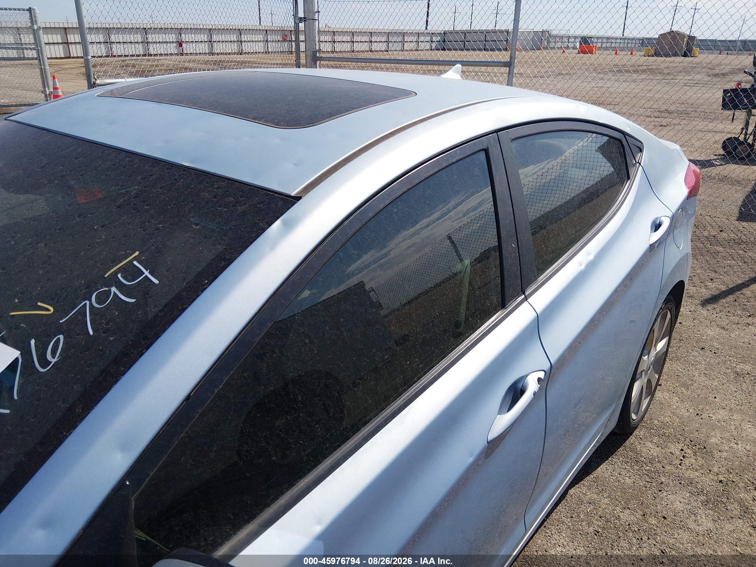 2012 Hyundai Elantra Limited (ulsan Plant) Blue vin: KMHDH4AEXCU207418