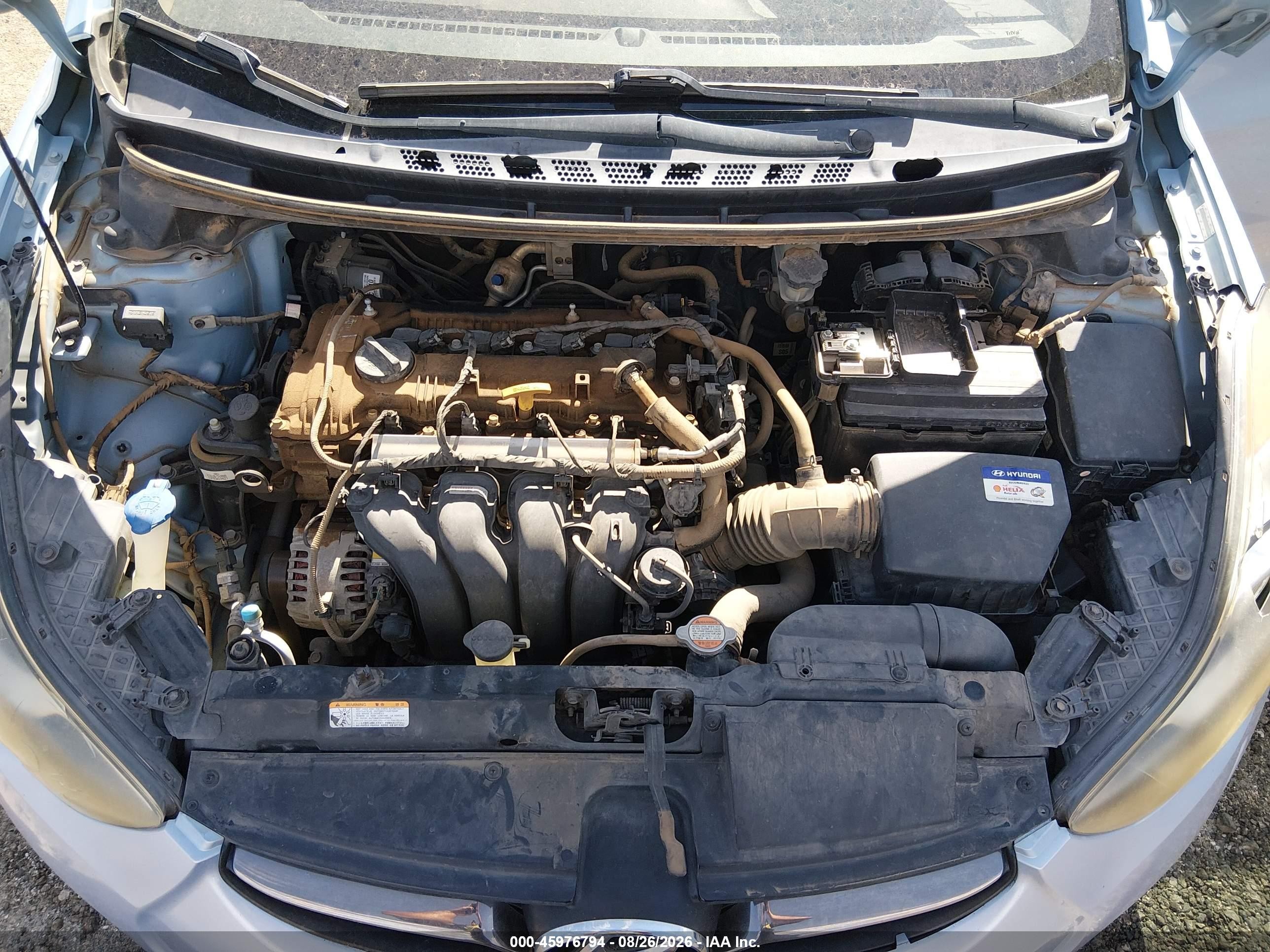 2012 Hyundai Elantra Limited (ulsan Plant) Blue vin: KMHDH4AEXCU207418