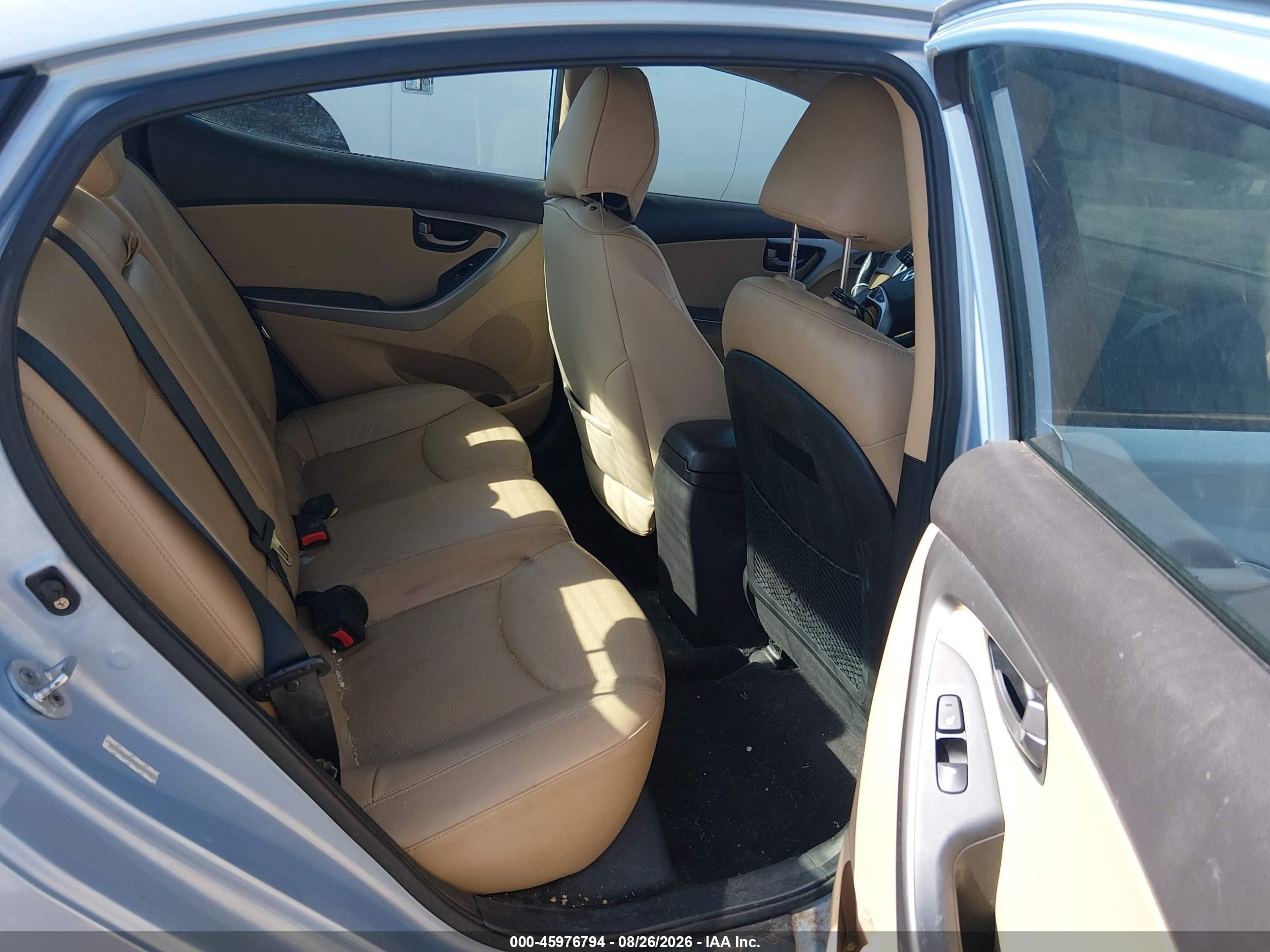 2012 Hyundai Elantra Limited (ulsan Plant) Blue vin: KMHDH4AEXCU207418