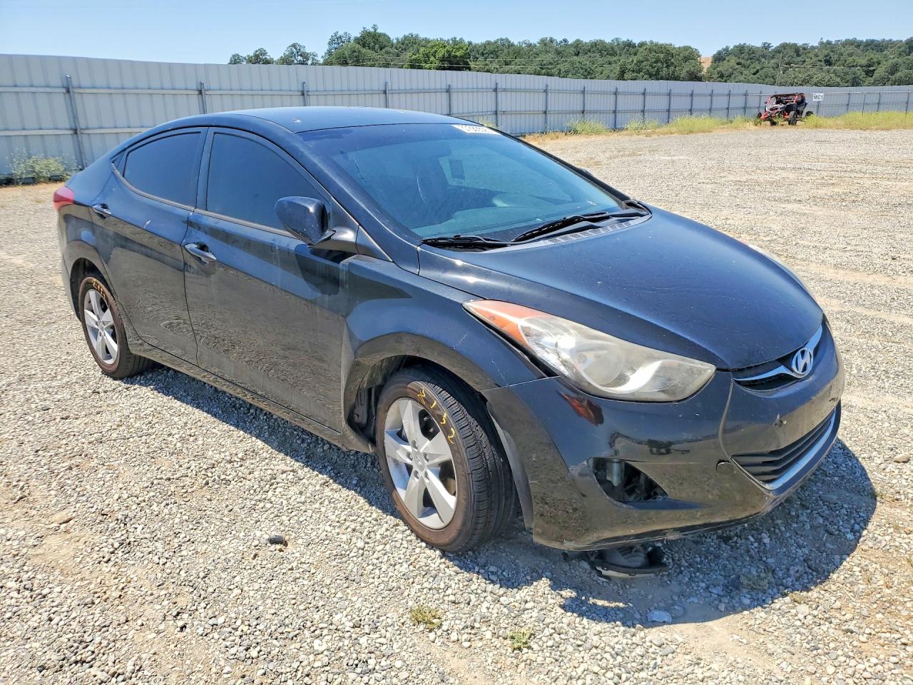 2012 Hyundai Elantra Gls Black vin: KMHDH4AEXCU213610