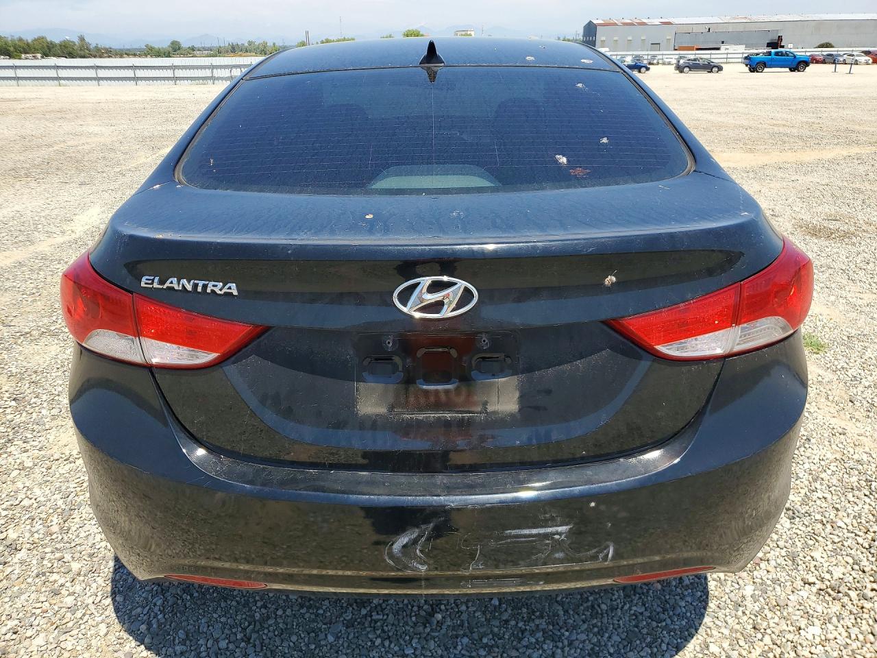 2012 Hyundai Elantra Gls Black vin: KMHDH4AEXCU213610