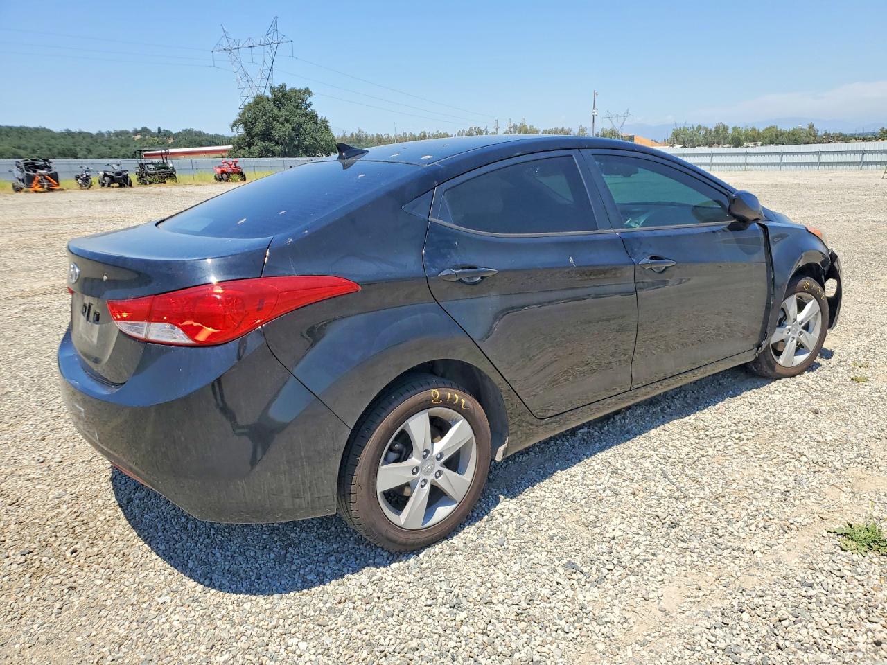 2012 Hyundai Elantra Gls Black vin: KMHDH4AEXCU213610