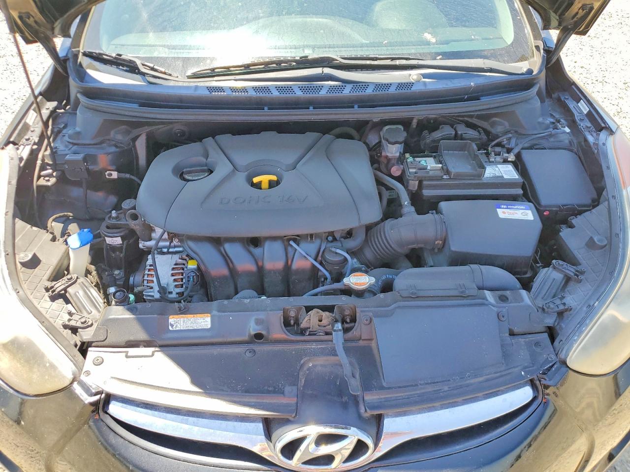 2012 Hyundai Elantra Gls Black vin: KMHDH4AEXCU213610