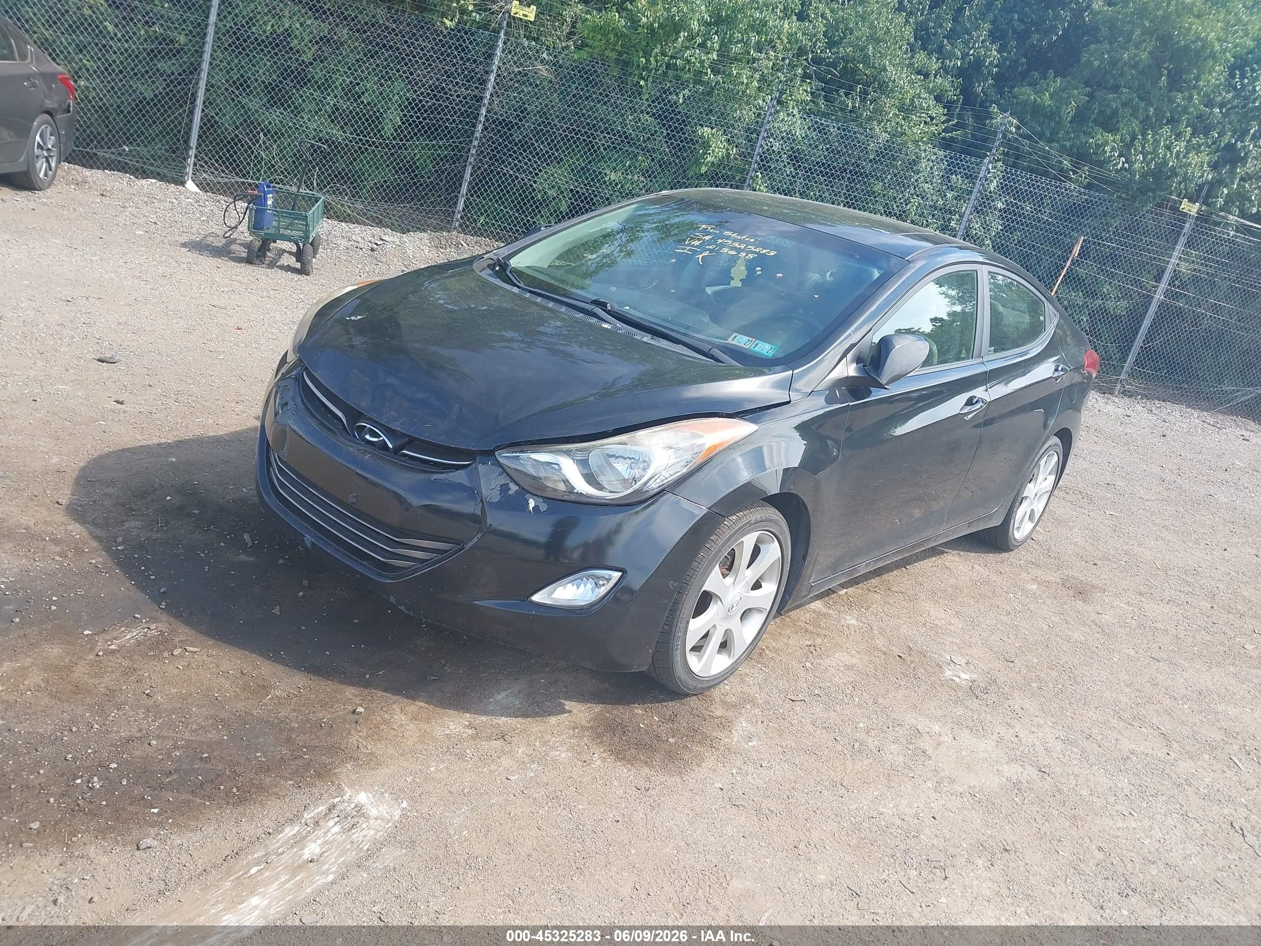 2012 Hyundai Elantra Limited (ulsan Plant) Black vin: KMHDH4AEXCU213638