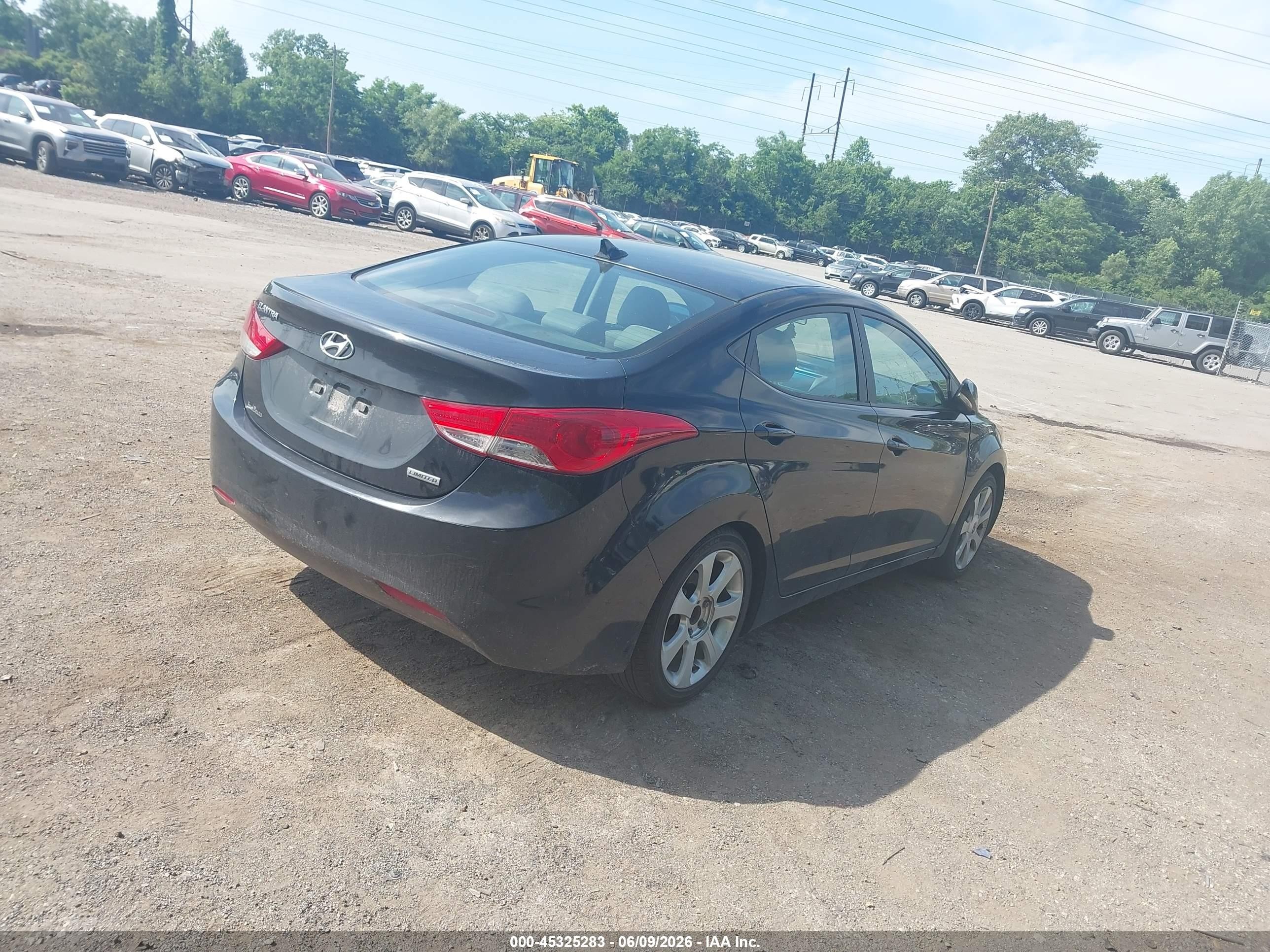 2012 Hyundai Elantra Limited (ulsan Plant) Black vin: KMHDH4AEXCU213638