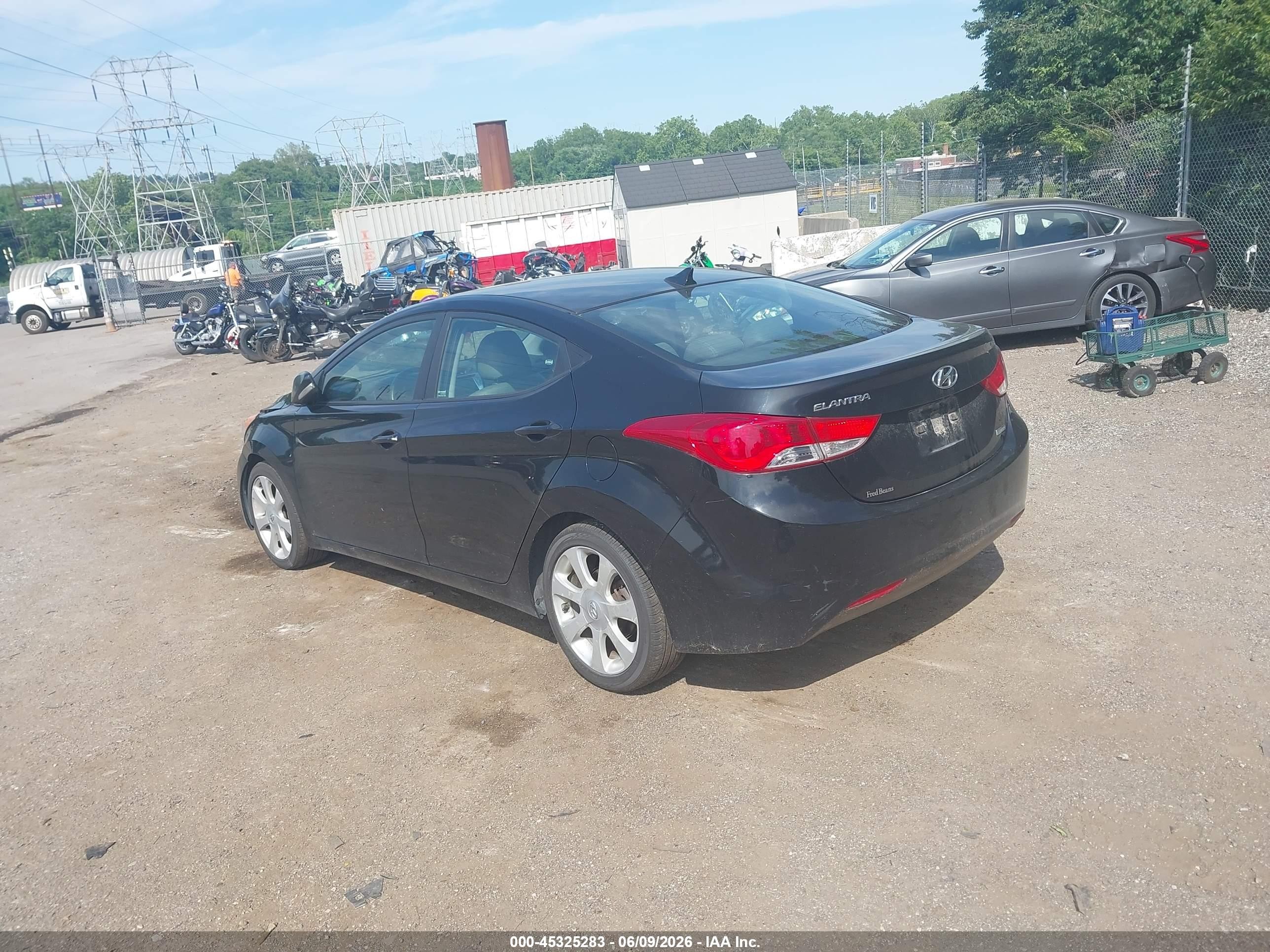 2012 Hyundai Elantra Limited (ulsan Plant) Black vin: KMHDH4AEXCU213638