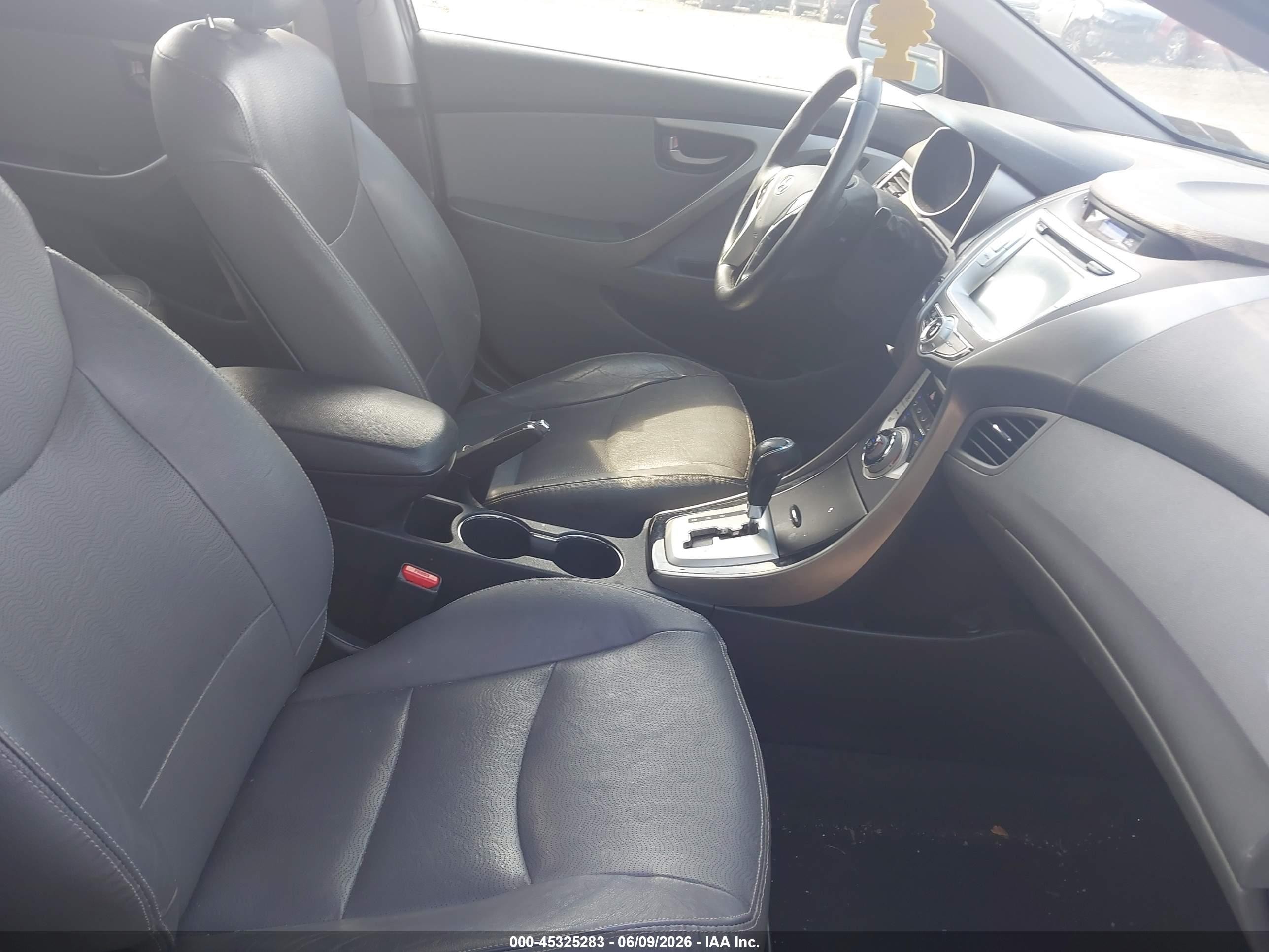 2012 Hyundai Elantra Limited (ulsan Plant) Black vin: KMHDH4AEXCU213638
