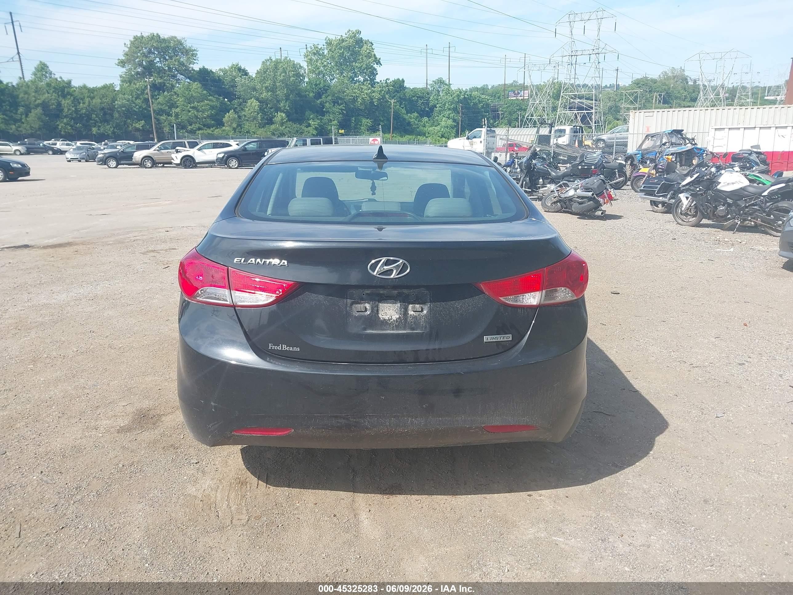 2012 Hyundai Elantra Limited (ulsan Plant) Black vin: KMHDH4AEXCU213638