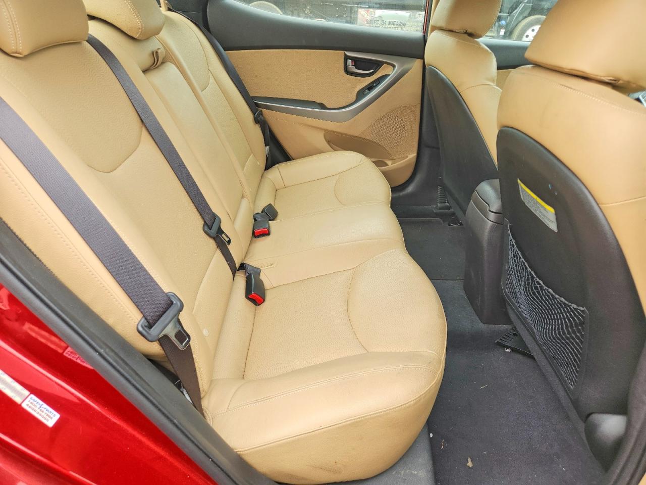 2012 Hyundai Elantra Limited Burgundy vin: KMHDH4AEXCU224333
