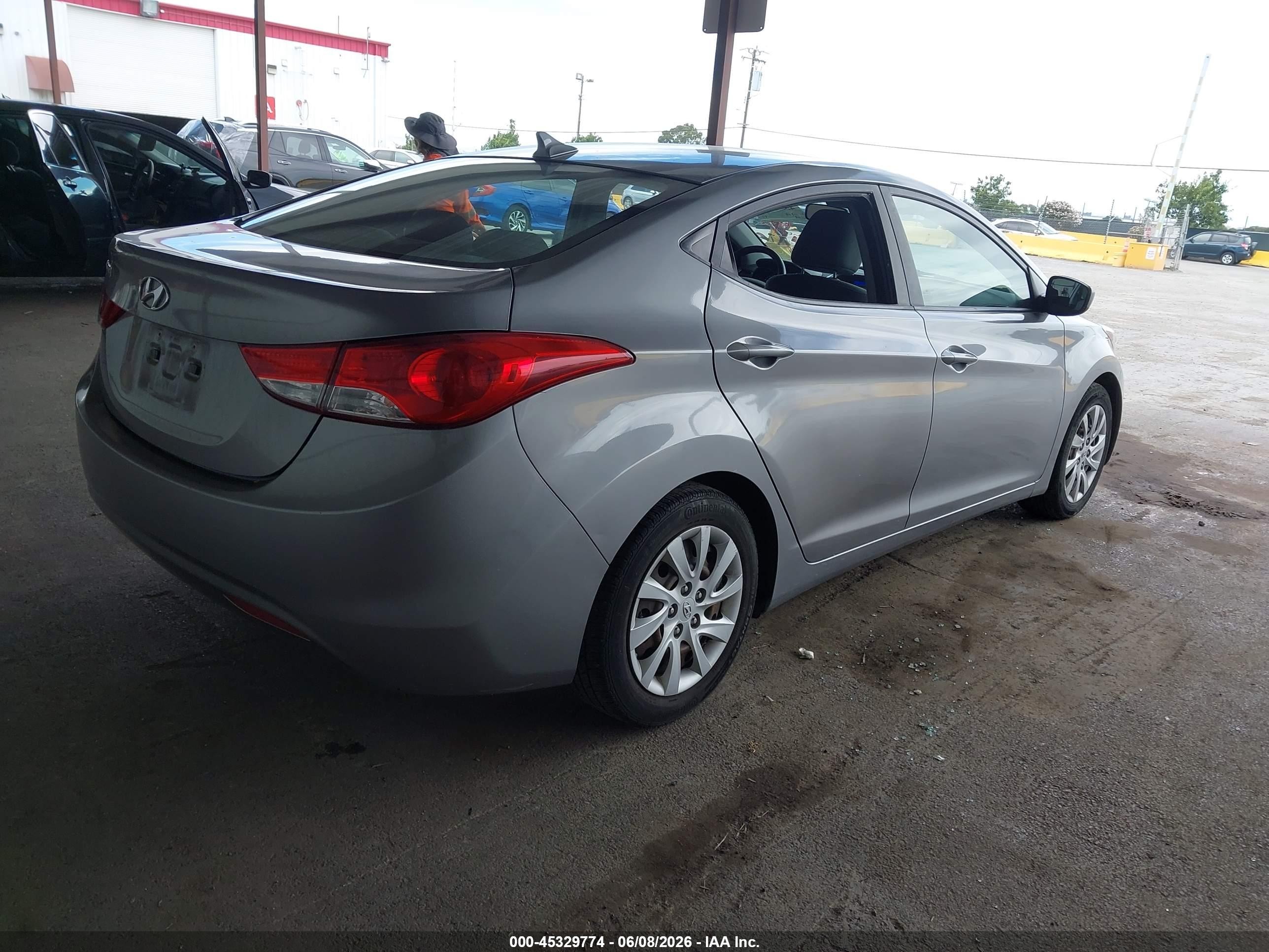 2012 Hyundai Elantra Gls (ulsan Plant) Gray vin: KMHDH4AEXCU230505