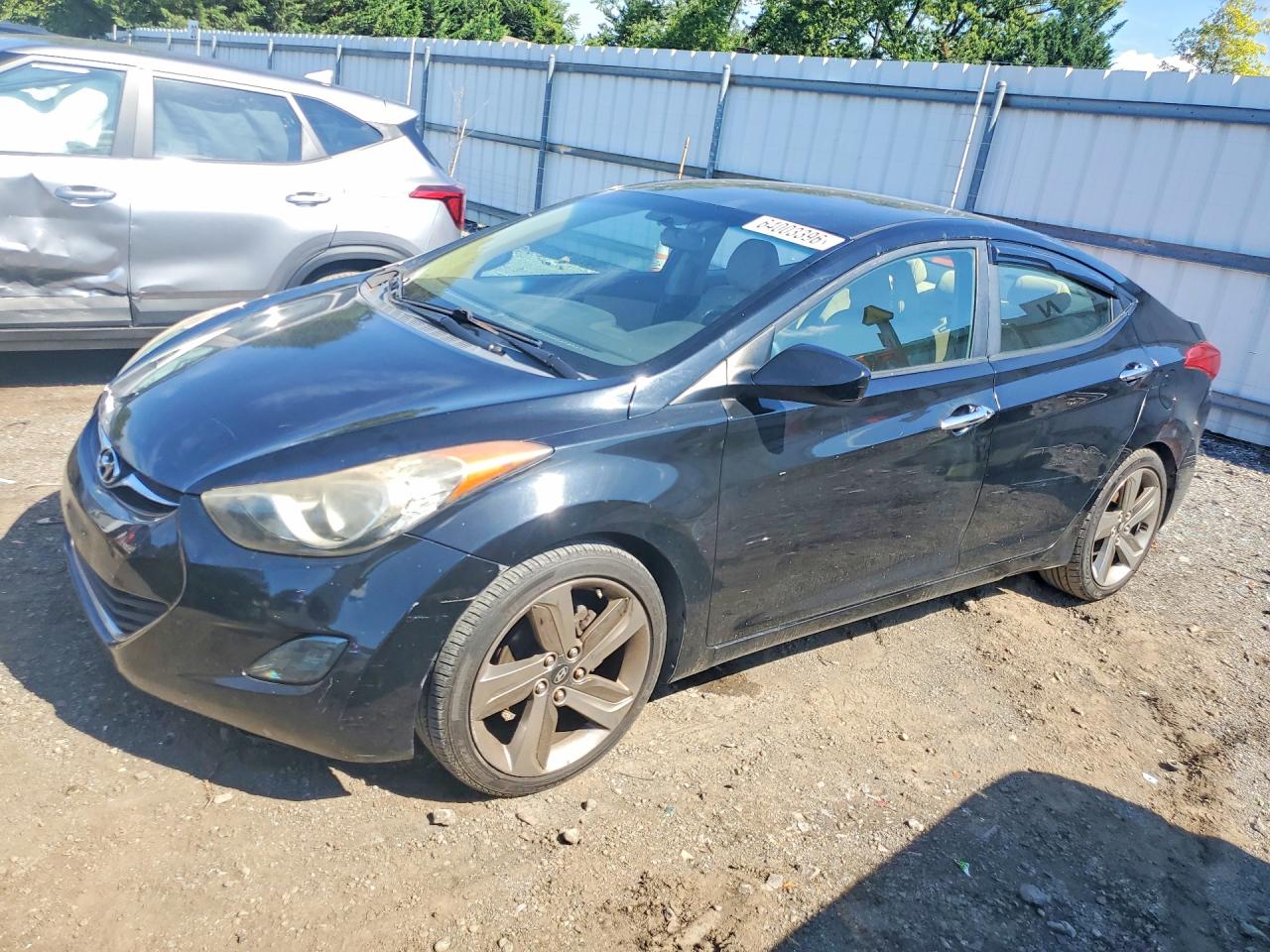 2012 Hyundai Elantra Gls Черный vin: KMHDH4AEXCU283303