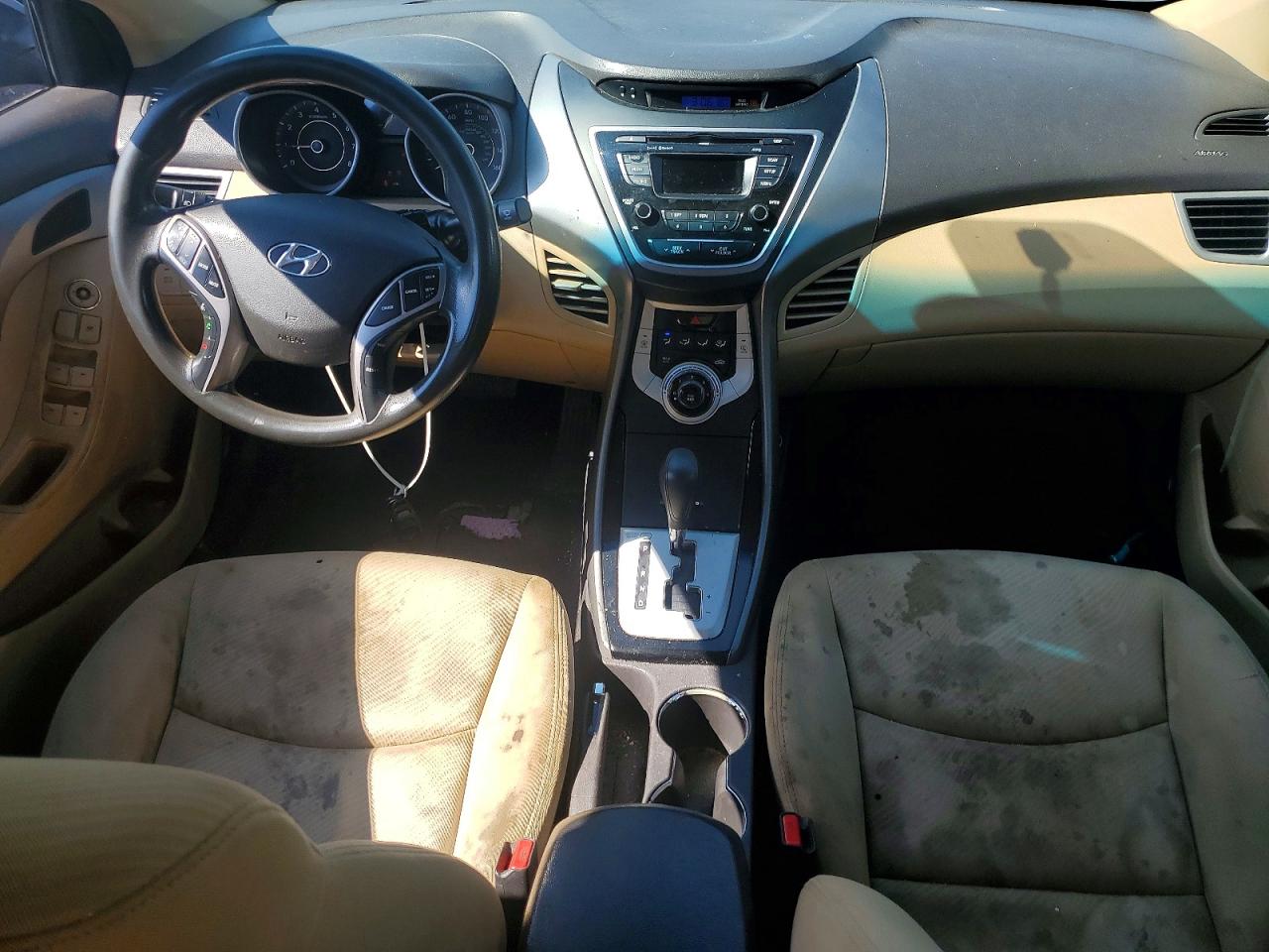 2012 Hyundai Elantra Gls Black vin: KMHDH4AEXCU283303