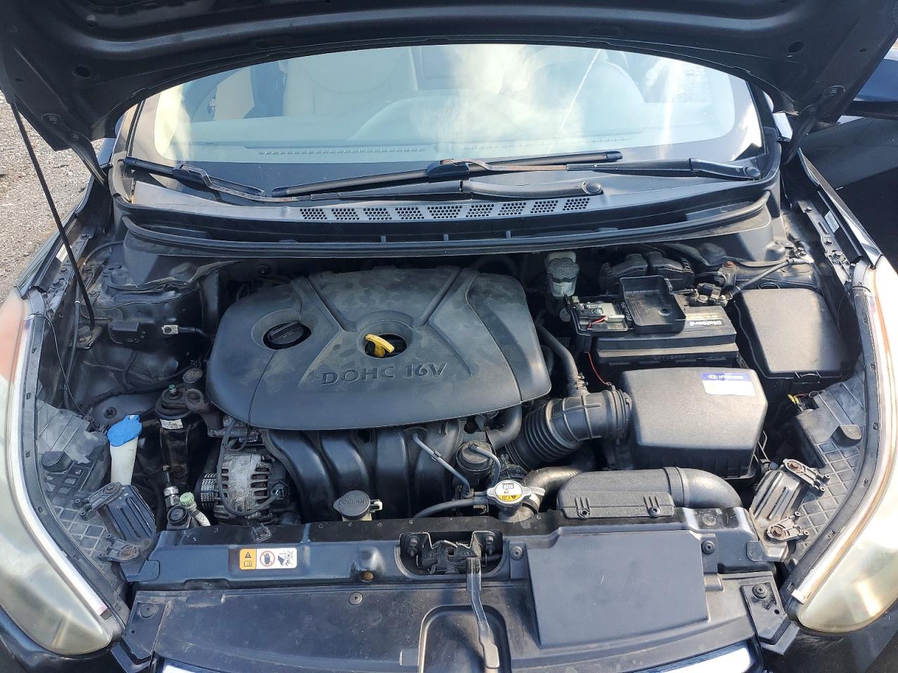 2012 Hyundai Elantra Gls Black vin: KMHDH4AEXCU283303