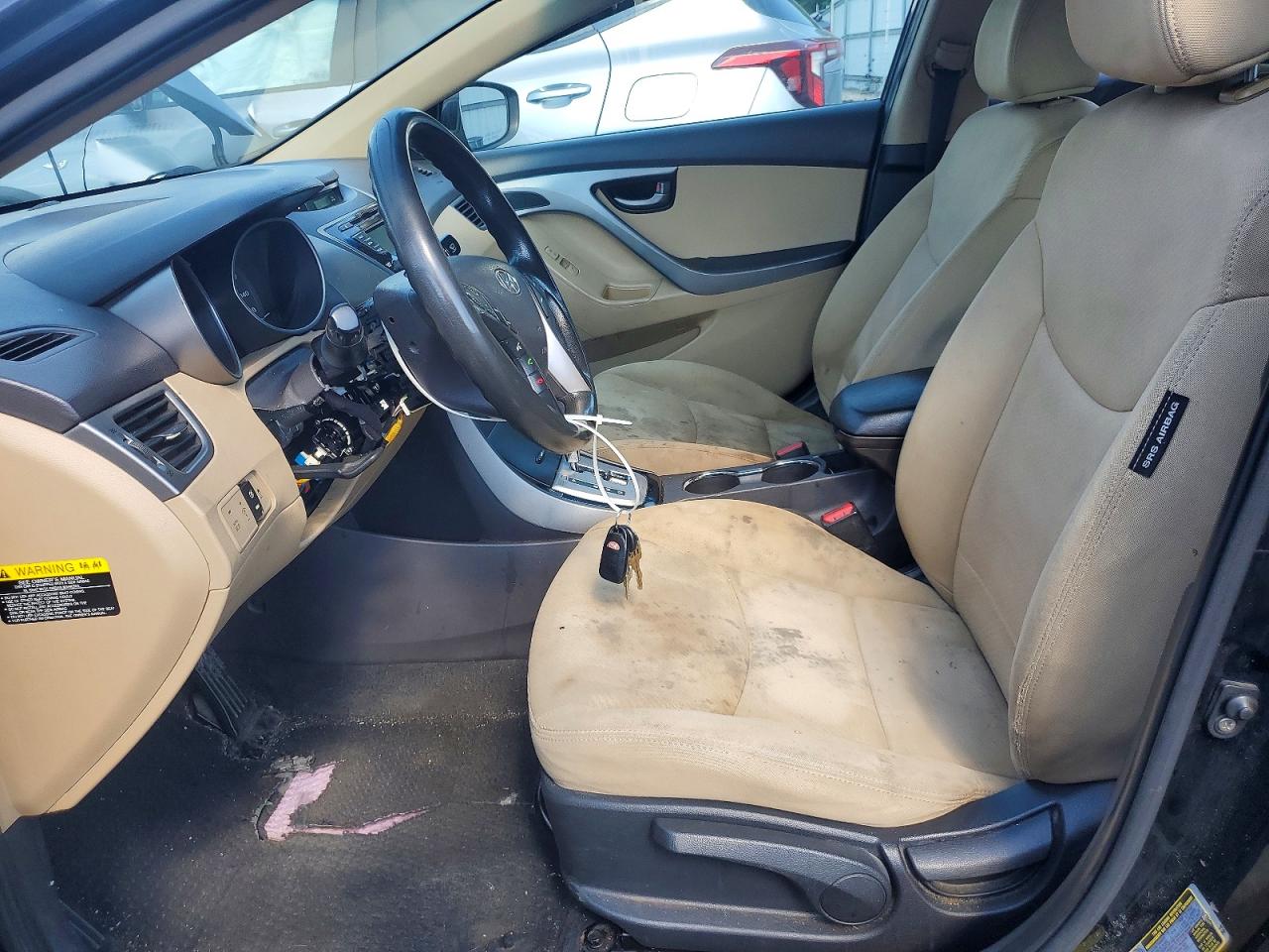 2012 Hyundai Elantra Gls Black vin: KMHDH4AEXCU283303