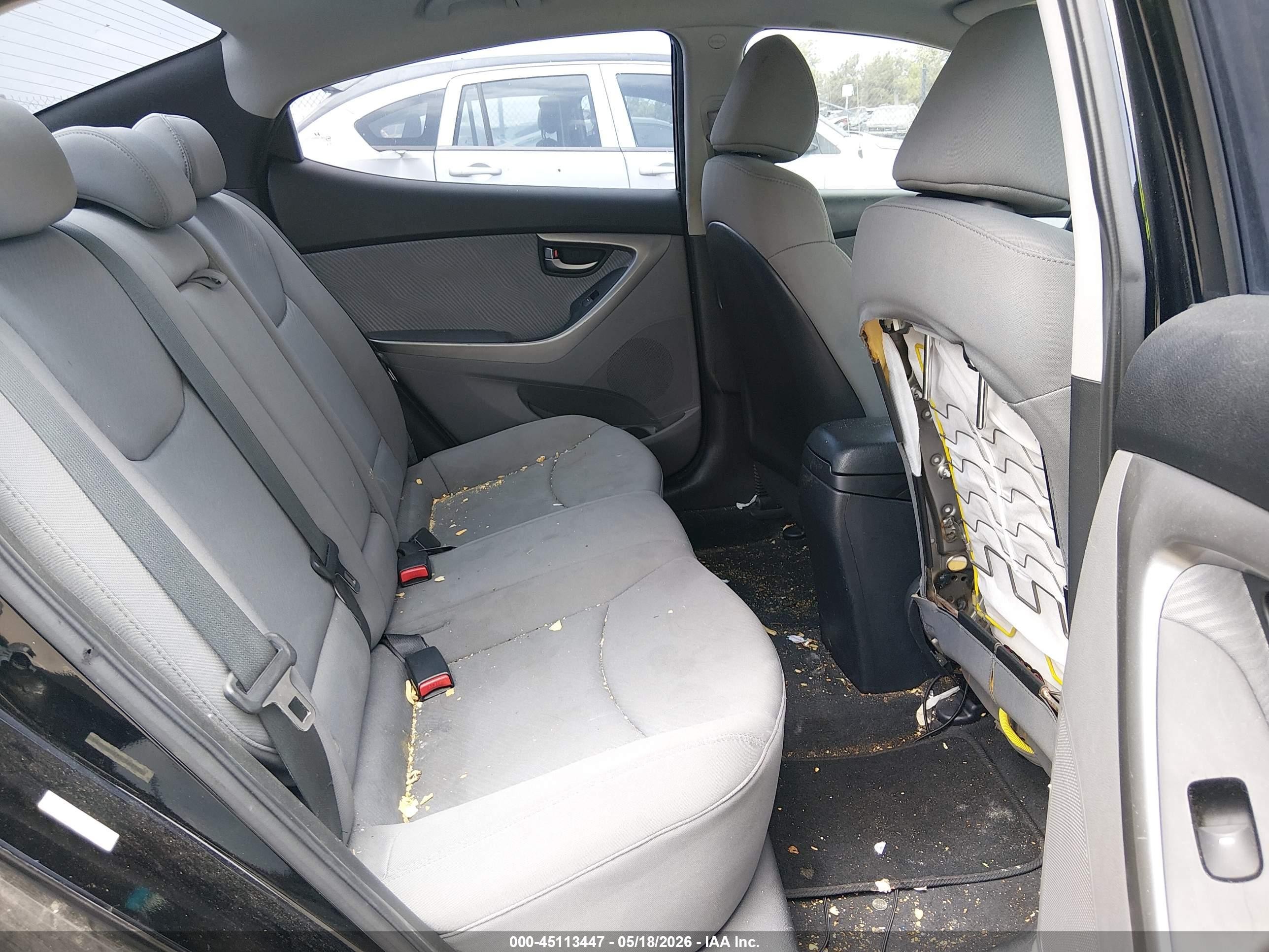 2012 Hyundai Elantra Gls (ulsan Plant) Черный vin: KMHDH4AEXCU293054